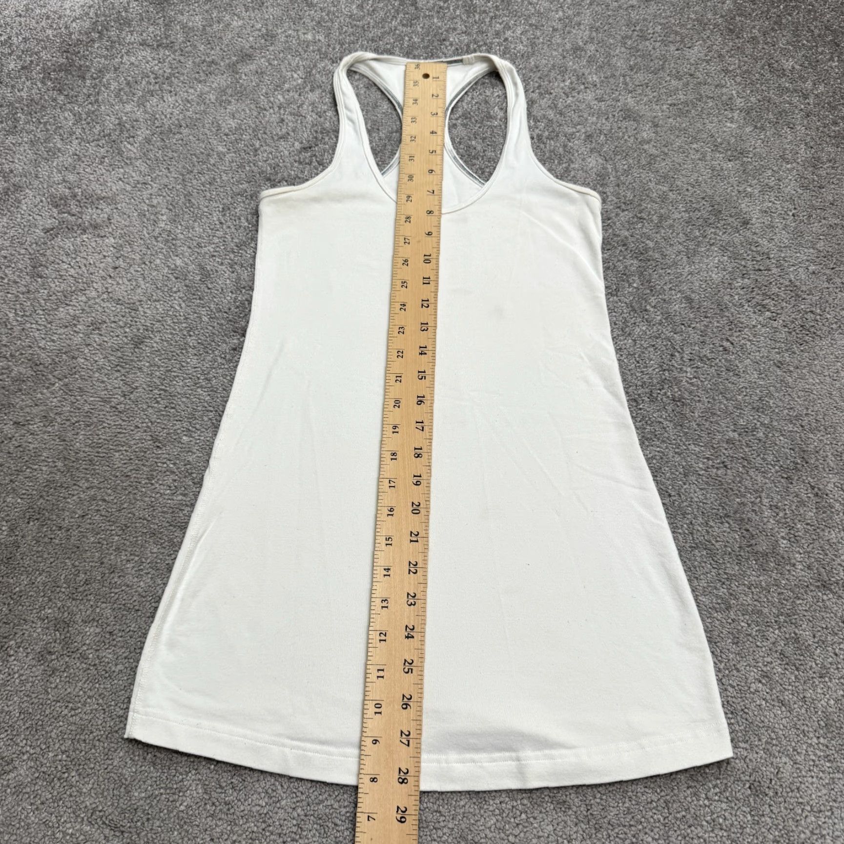 Lululemon Lululemon Halter Racerback Tank Top Womens 4 White Activewear Yoga Run Gym Size S / US 4 / IT 40 - 6 Thumbnail