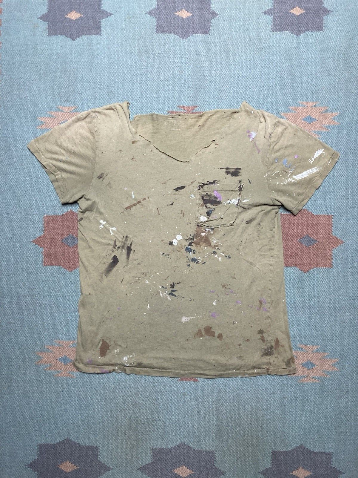 Urban Outfitters Urban outfitters pocket t shirt paint distressed splatter M Size US M / EU 48-50 / 2 - 1 Thumbnail
