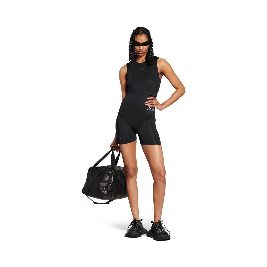 Balenciaga × Under Armour oc11z1125 Under Armour® Layered Cycling Bodysuit in Black Size L / US 10 / IT 46 - 5 Thumbnail