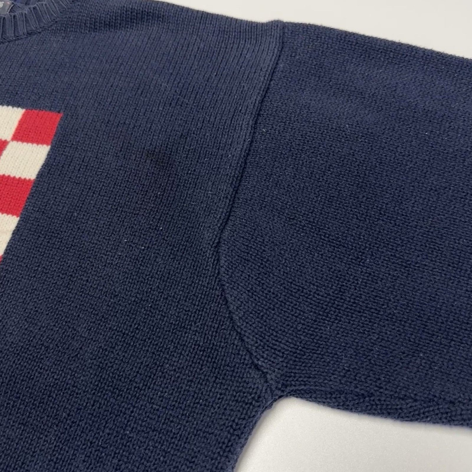 Faconnable Vintage Faconnable Knit Sweater Mens Large Blue Checked Boar Size US L / EU 52-54 / 3 - 6 Thumbnail