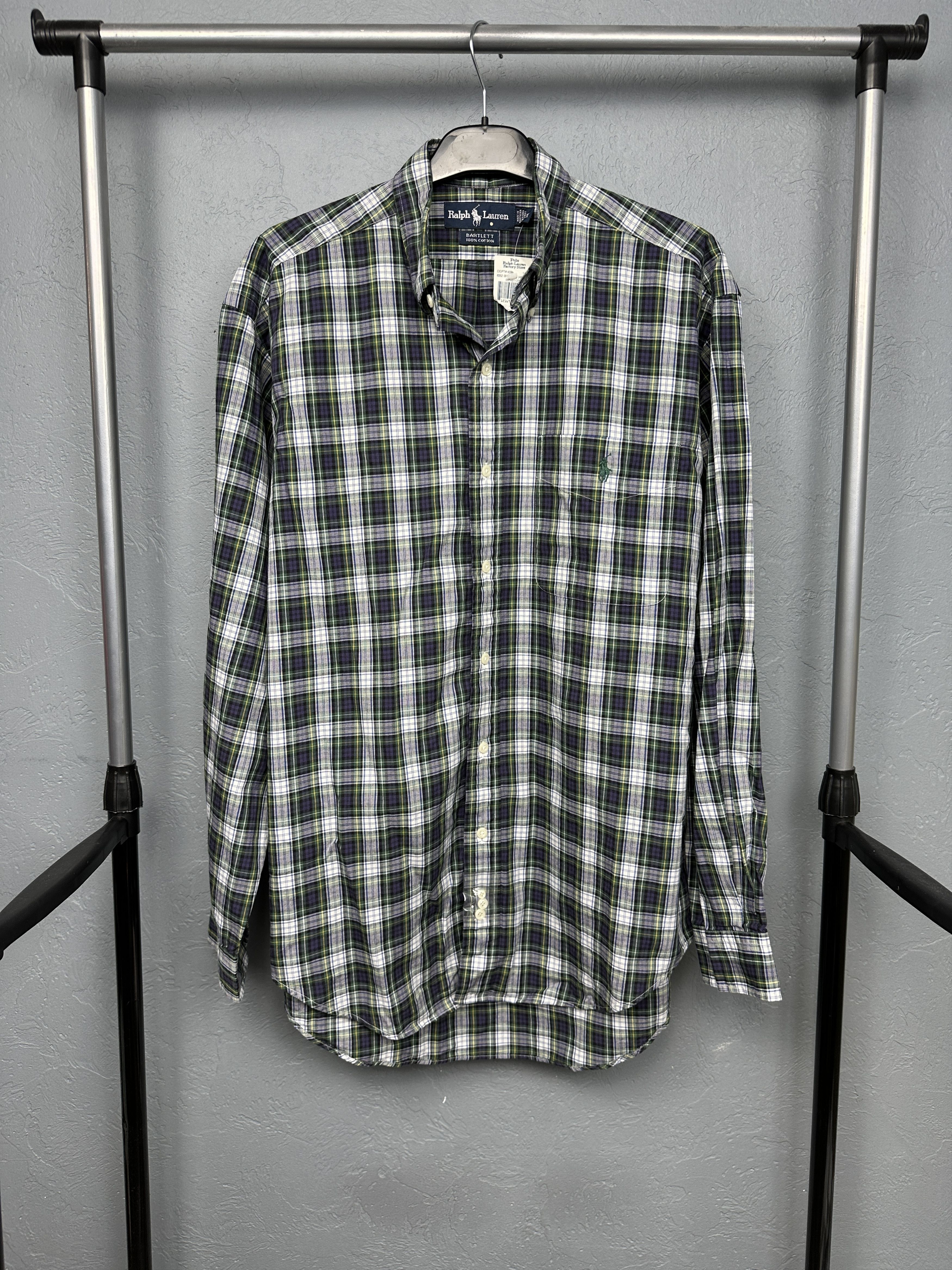 Polo Ralph Lauren NEW!! Polo Ralph Lauren Vintage Mens Plaid Long Sleeve Shirt Size US M / EU 48-50 / 2 - 1 Thumbnail