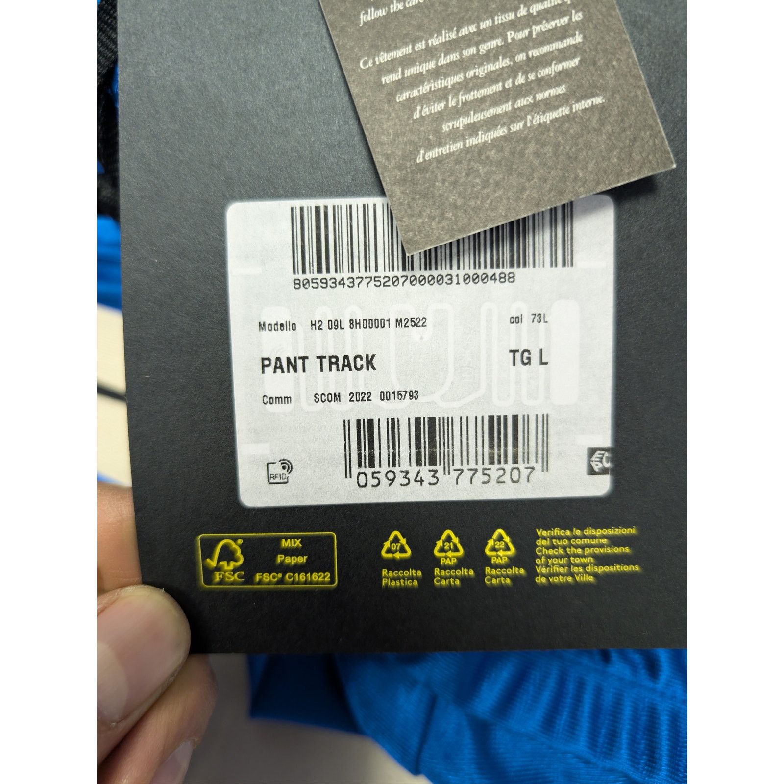 Moncler × Palm Angels o1rshd1 Q:2 / Shiny Track Pants in Blue Size US 34 / EU 50 - 23 Thumbnail
