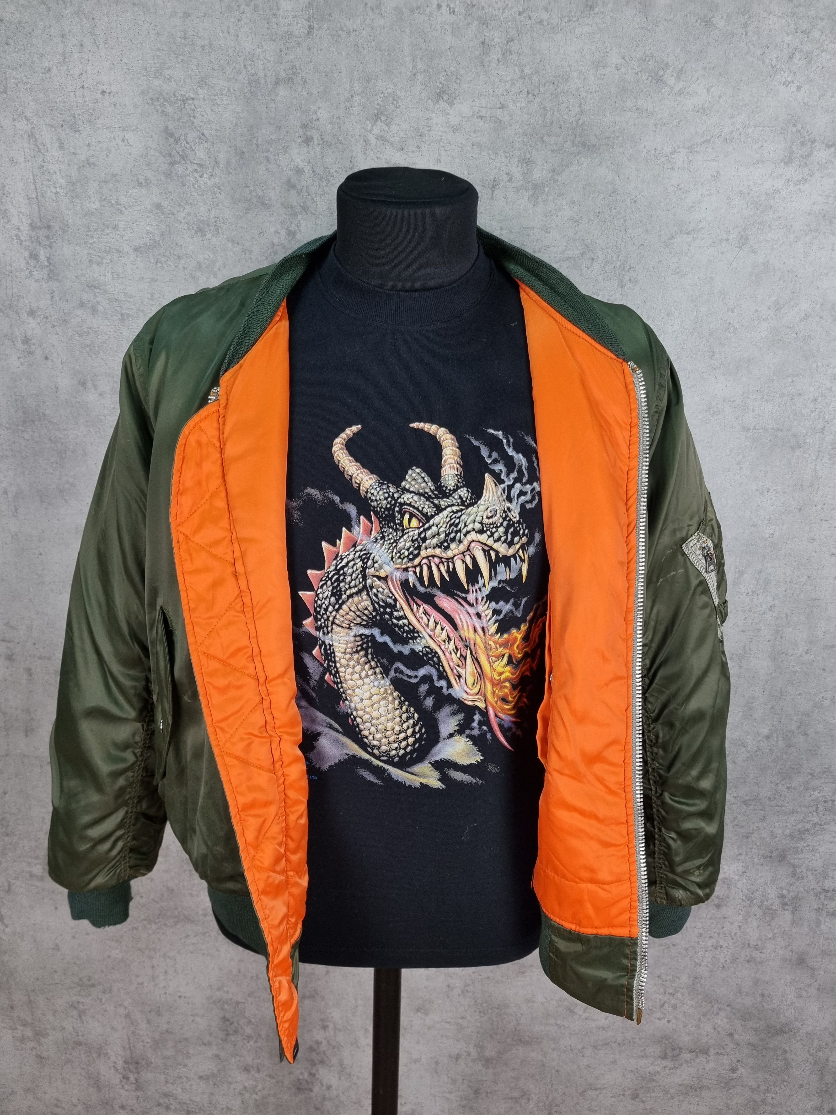 Vintage Destroyed Aviator Dirty Military Nylon Bomber Size US M / EU 48-50 / 2 - 5 Thumbnail