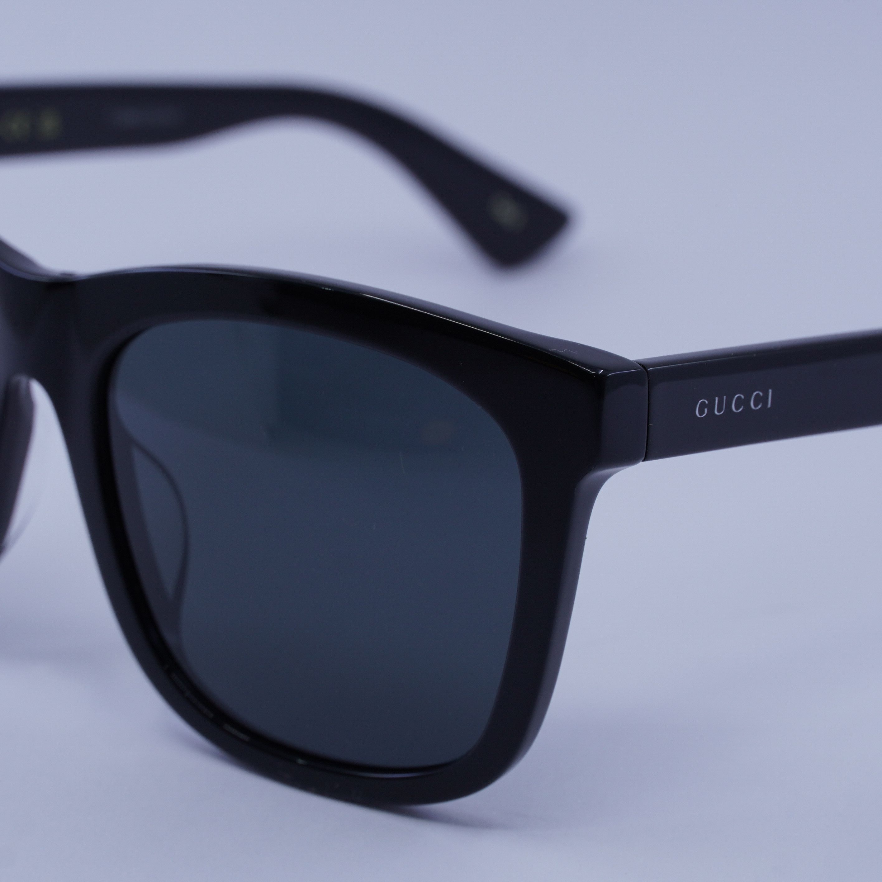 Gucci Gucci GG0057SKN 006 Men Sunglasses Black Square Frame Size ONE SIZE - 2 Thumbnail