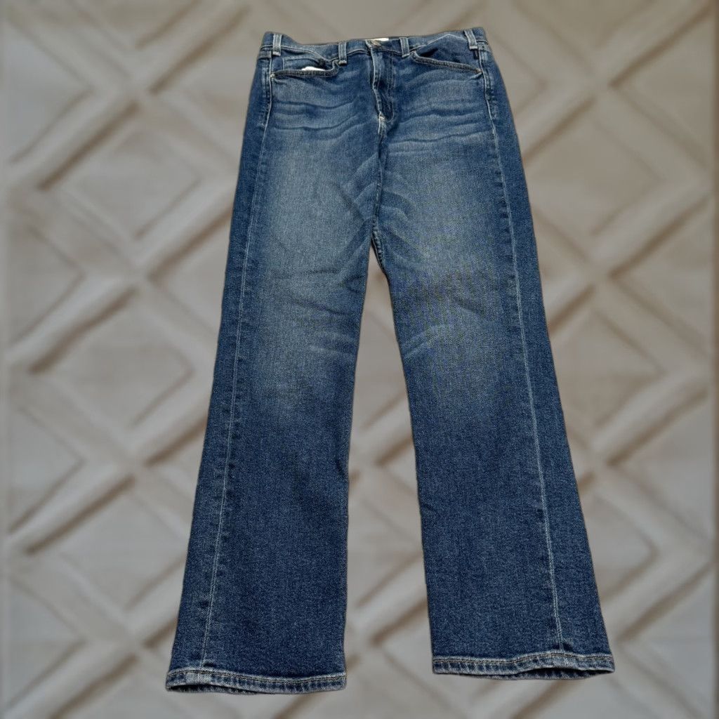 Vintage VINTAGE Mcquire Women Jeans Straight Fit High Rise 28x28 Blue Medium Wash Classic Denim Size 29" - 1 Thumbnail