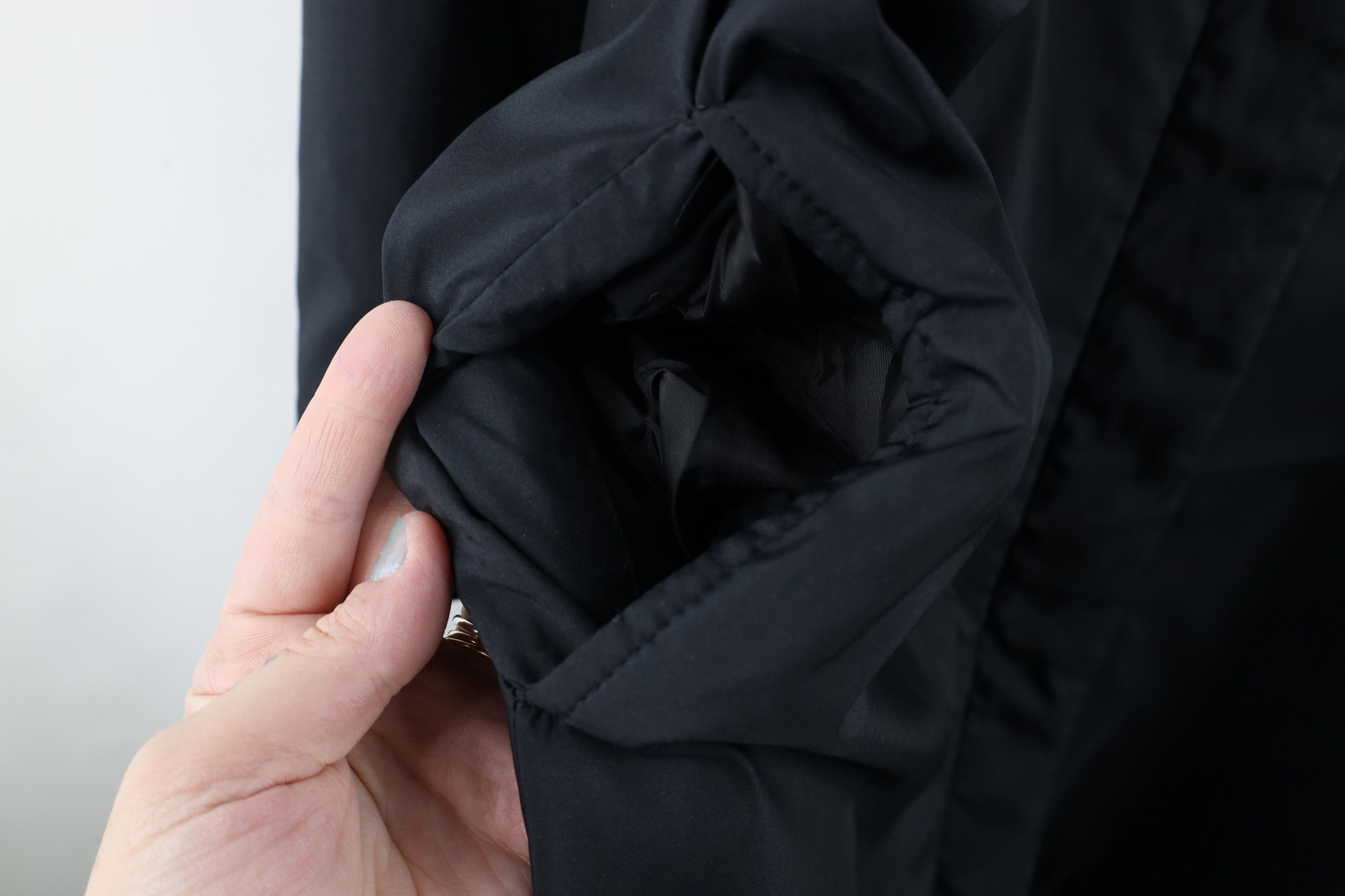 Gap × Vintage Vintage 90s Gap Full Length Micro Puffer Jacket Coat Black Size XL / US 12-14 / IT 48-50 - 4 Thumbnail