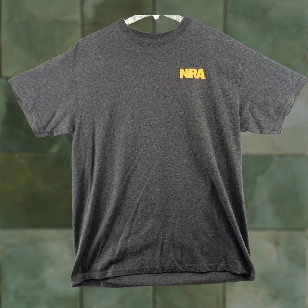 Vintage NRA Mens Promo TShirt XL Gray We The People Are Packin The Heat Shirt Adults XL Gray NRA Theme Gun Rights Size US XL / EU 56 / 4 - 1 Thumbnail