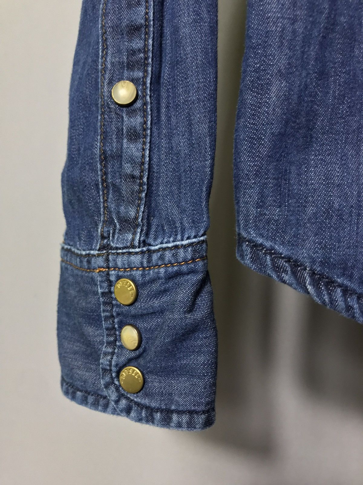 Diesel diesel industry mens shirt denim long sleeve blue jeans snap Size US M / EU 48-50 / 2 - 4 Thumbnail