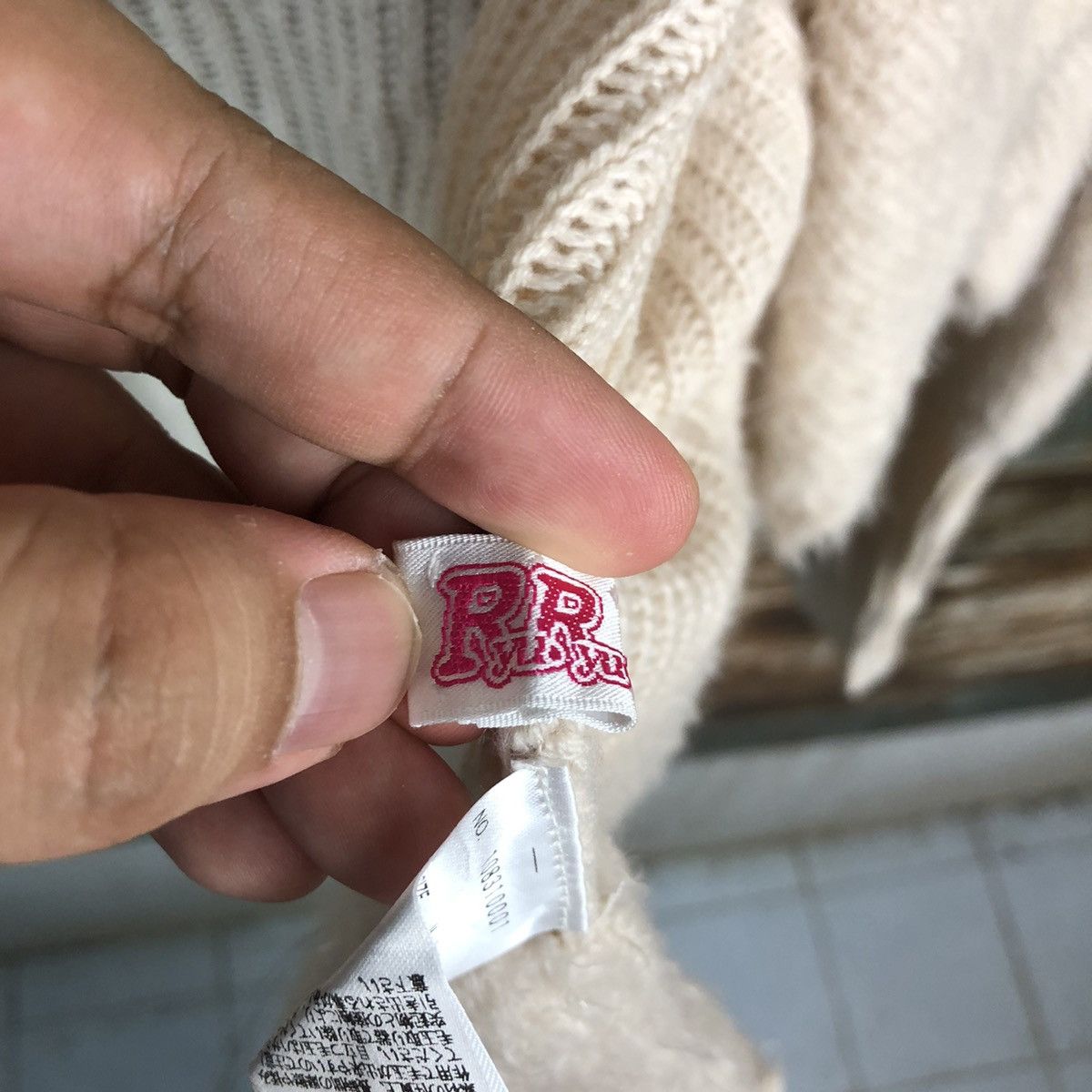 Japanese Brand DLL Ryuyu Cream Cardigan Knitwear #C052 Size M / US 6-8 / IT 42-44 - 10 Thumbnail