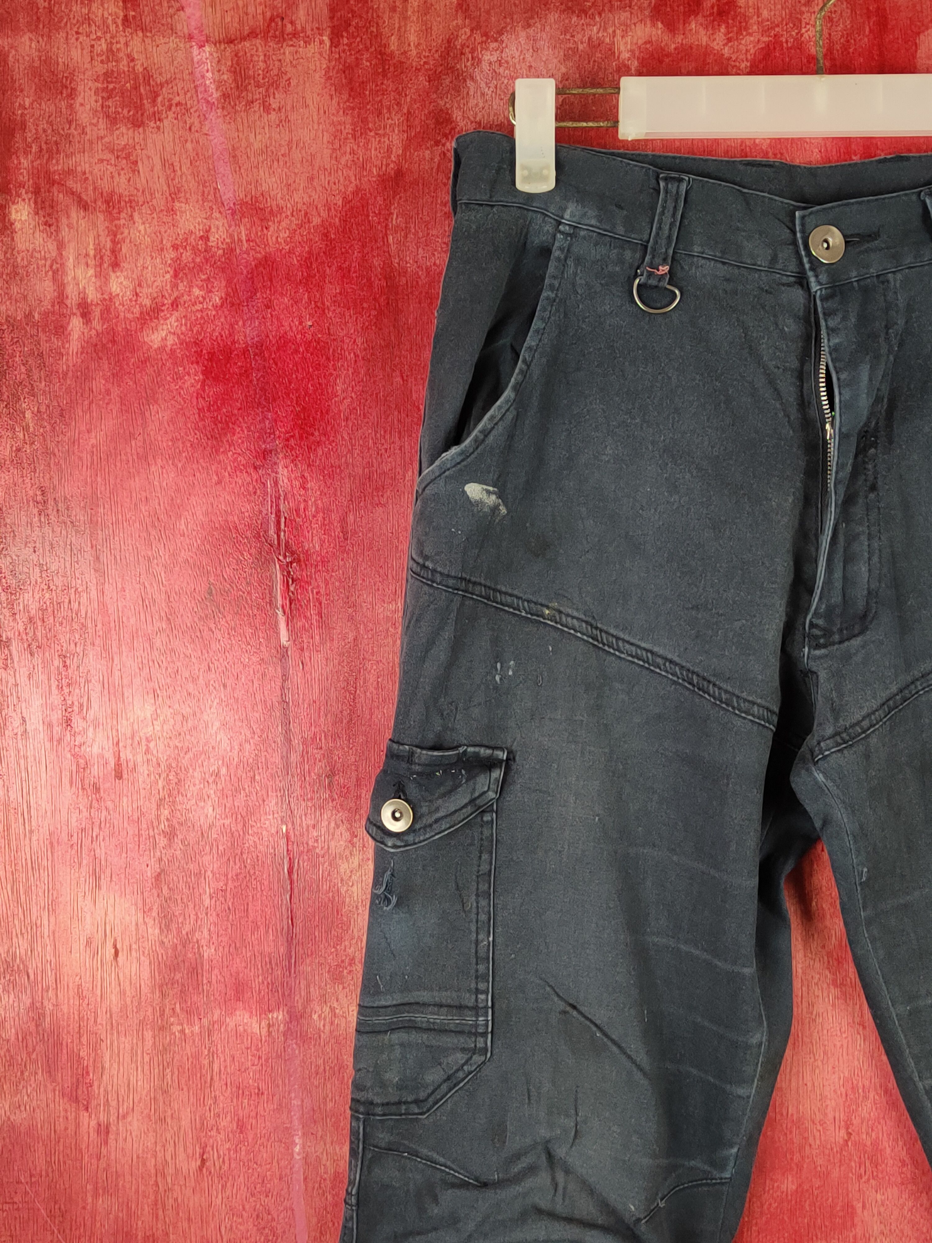 Japanese Brand Japanese Brand Dark Blue Multipocket Jogger Pants #S1272 Size US 29 - 3 Thumbnail