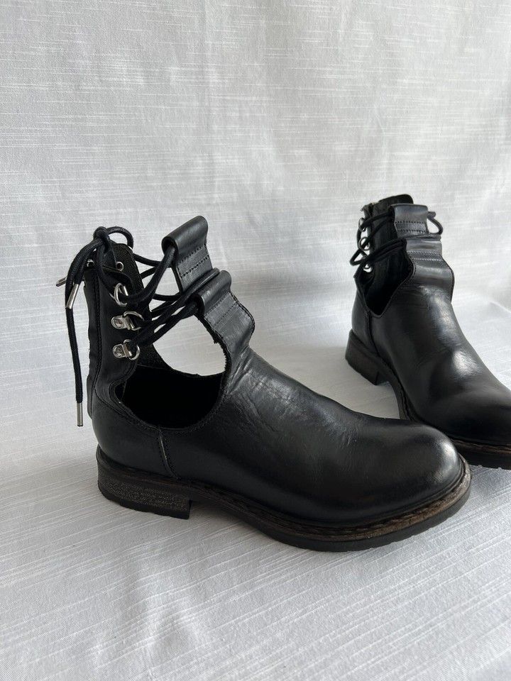 Diesel Diesel Leather Women's Shoes Boots Black Size 37 Size US 7 / IT 37 - 1 Thumbnail