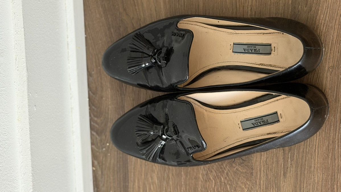 Prada Prada leather tassel loafers Size US 7.5 / IT 37.5 - 1 Thumbnail