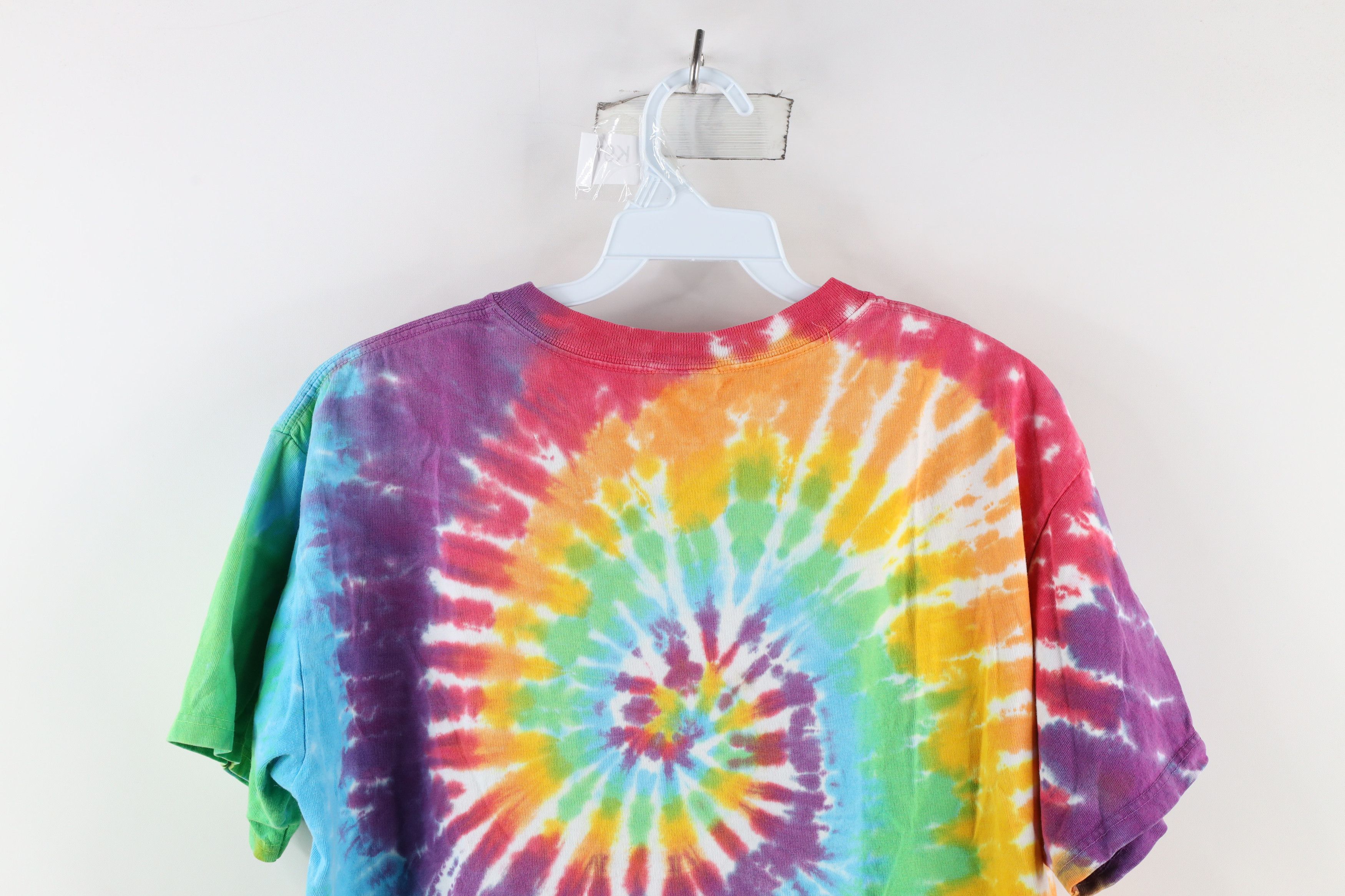 Vintage Vintage 90s Streetwear Aquariums Rainbow Tie Dye T-Shirt Size M / US 6-8 / IT 42-44 - 10 Thumbnail