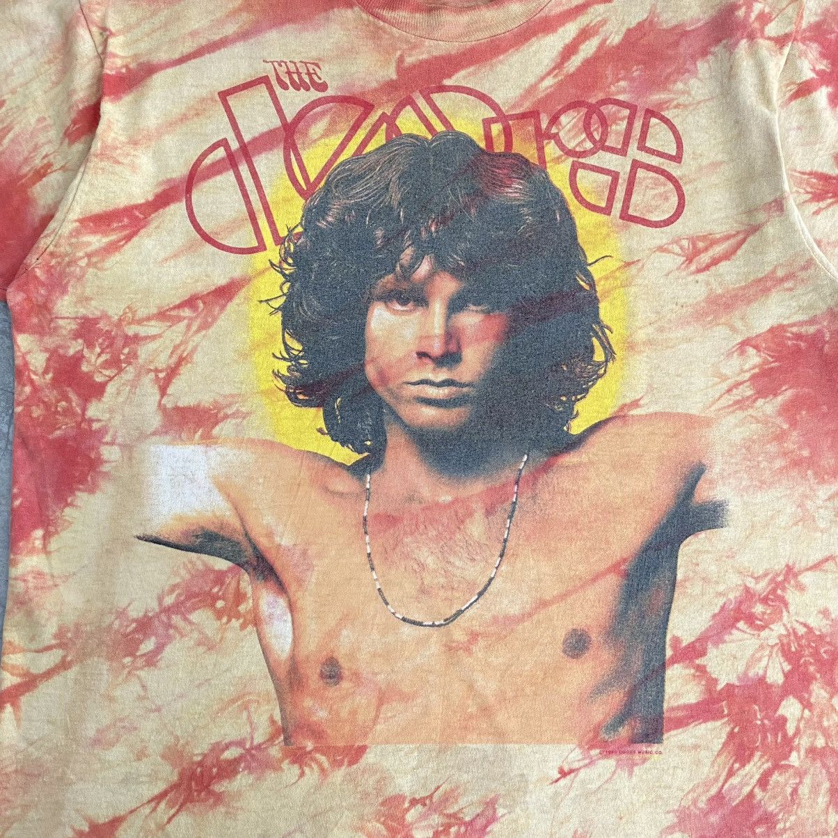 Band Tees VTG 1990’s The Doors Jim Morrison Single Stitch Tie Dye Tee Size US L / EU 52-54 / 3 - 6 Thumbnail