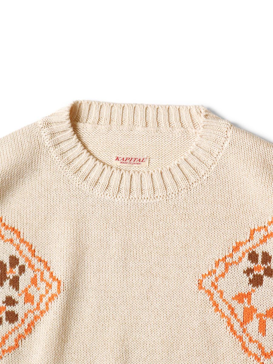 Kapital Kapital 5G Cotton Knit KOOKIE Crew Sweater Size US L / EU 52-54 / 3 - 3 Thumbnail