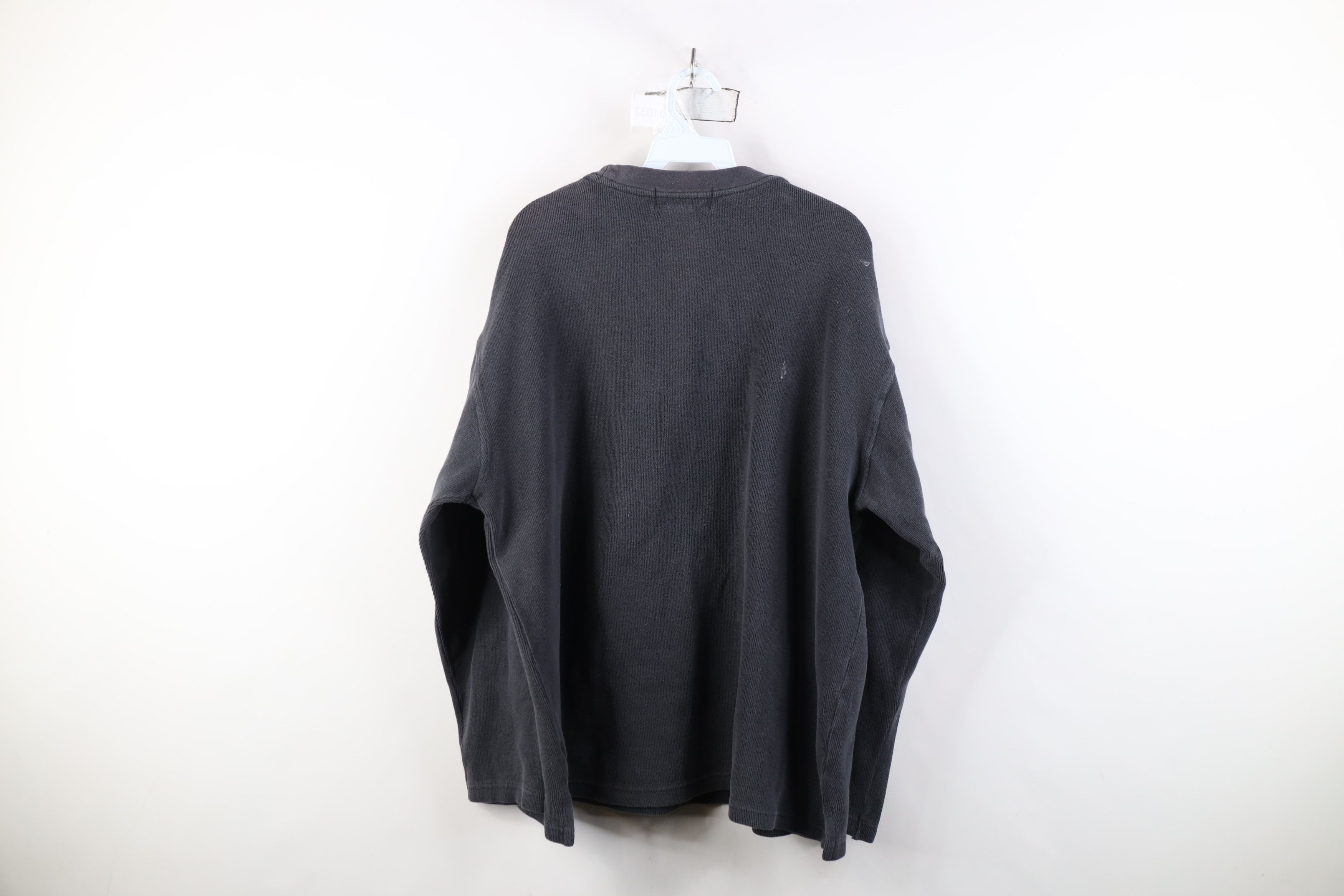 Vintage Vintage 90s Y2K Streetwear Heavy Ribbed Long Sleeve T-Shirt Size US L / EU 52-54 / 3 - 10 Thumbnail
