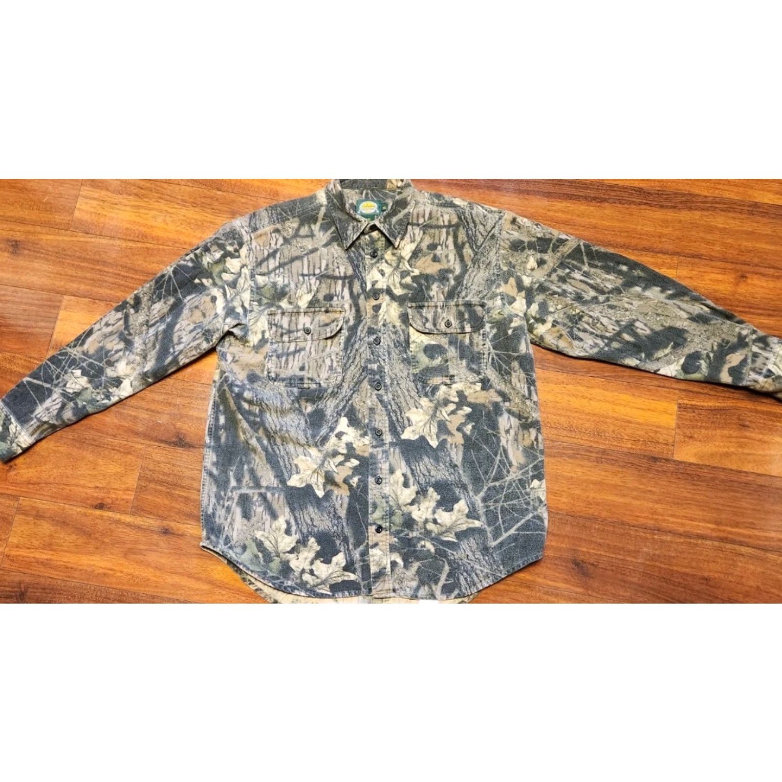 Vintage Cabela's Shirt Men L Tall LT Camo Mossy Oak Vintage Flannel Hunting Button-Up LS Size US L / EU 52-54 / 3 - 6 Thumbnail