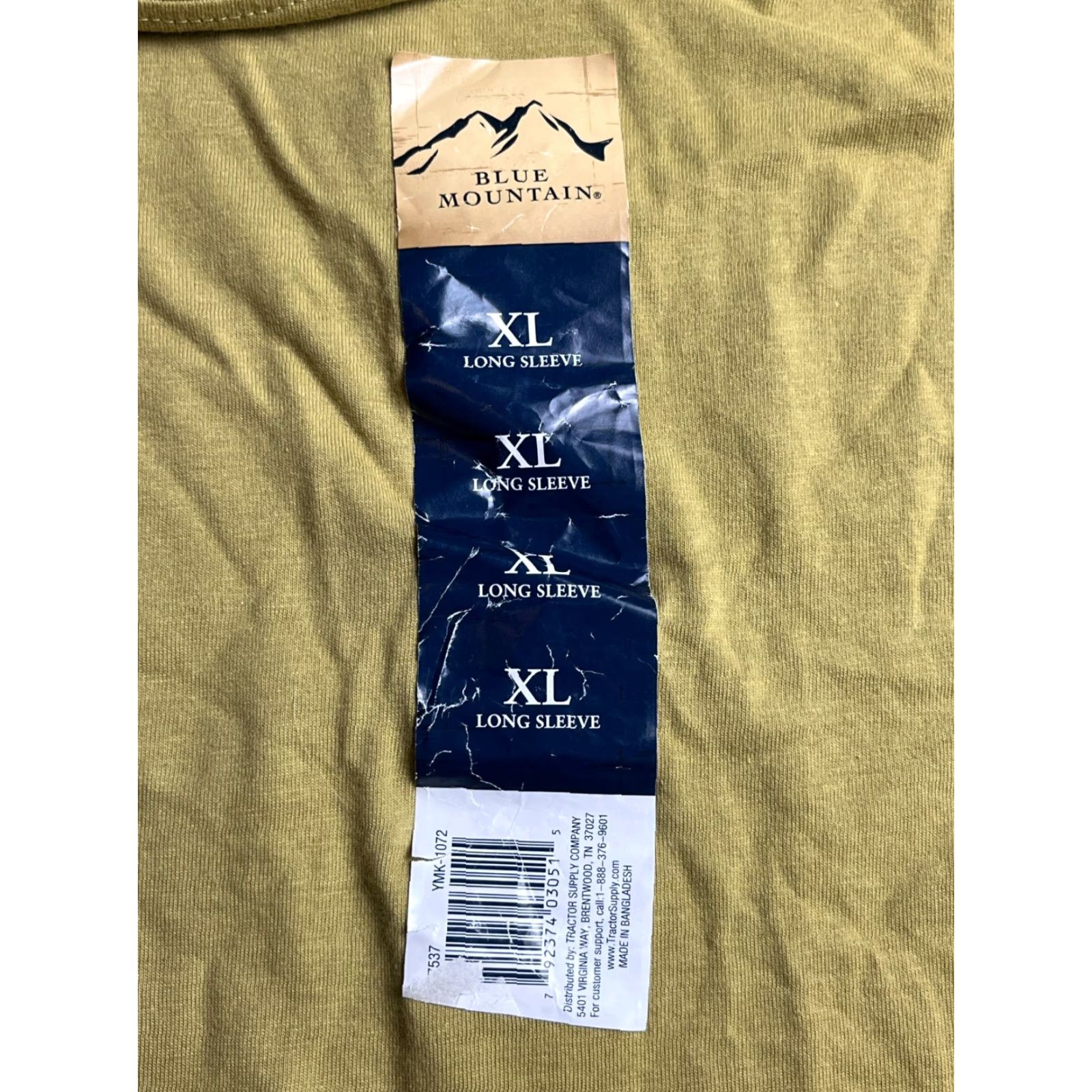 The Mountain Blue Mountain Shirt Men's XL Gold Long Sleeve NWT Size US XL / EU 56 / 4 - 5 Thumbnail