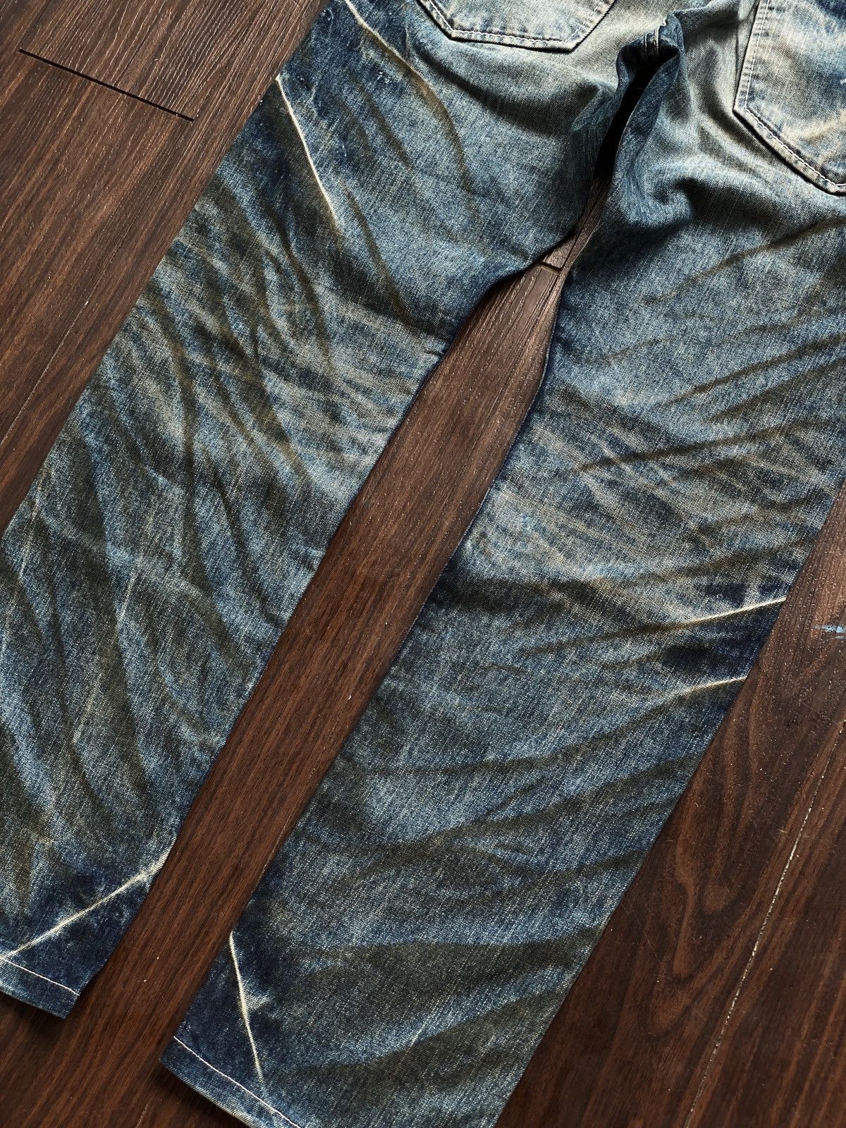 Tornado Mart WHISKER WAXED STUDDED BLUEWAY JEANS MAKER MADE IN NIPPON Size US 34 / EU 50 - 14 Thumbnail