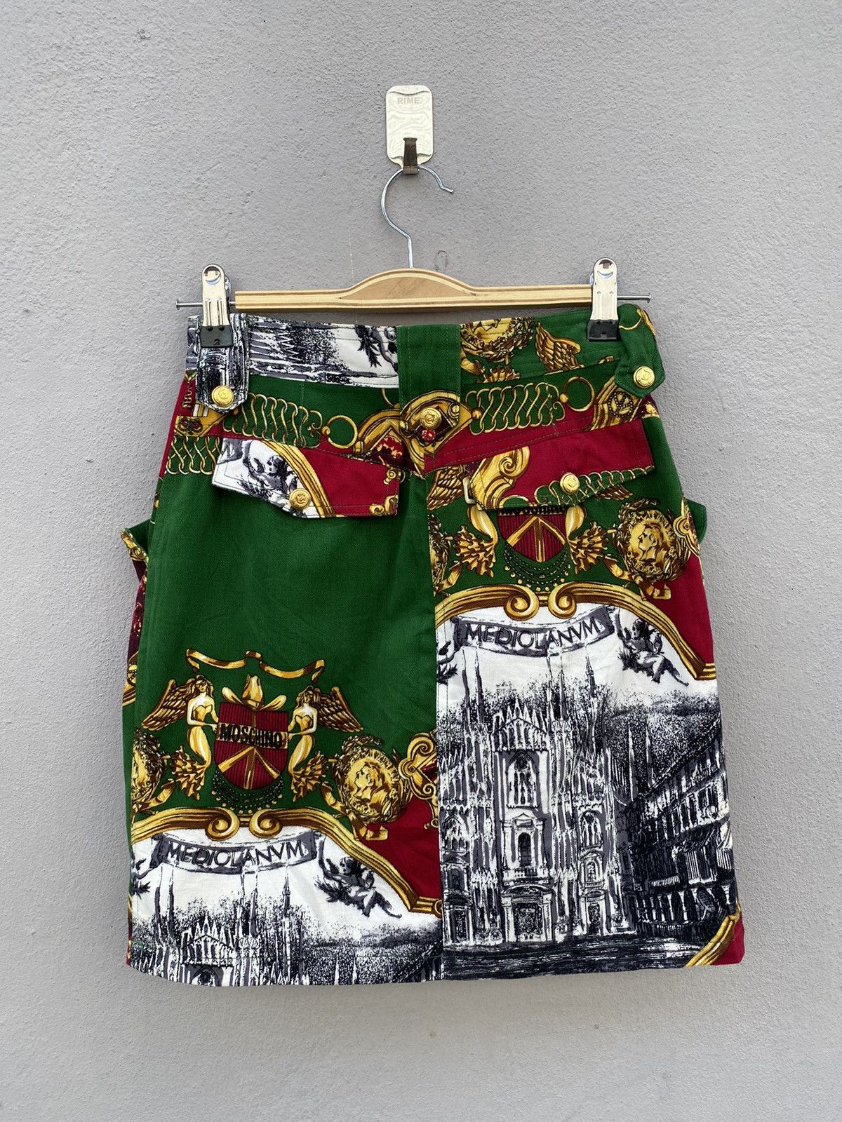 Moschino Moshino Jeans Fullprint Mini Skirt Size 24" / US 00 / IT 34 - 2 Thumbnail