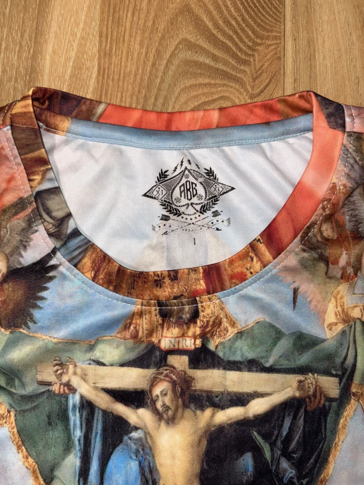 Vintage ABG "Adoration of the Trinity" T-Shirt - Renaissance Art Size US S / EU 44-46 / 1 - 3 Thumbnail