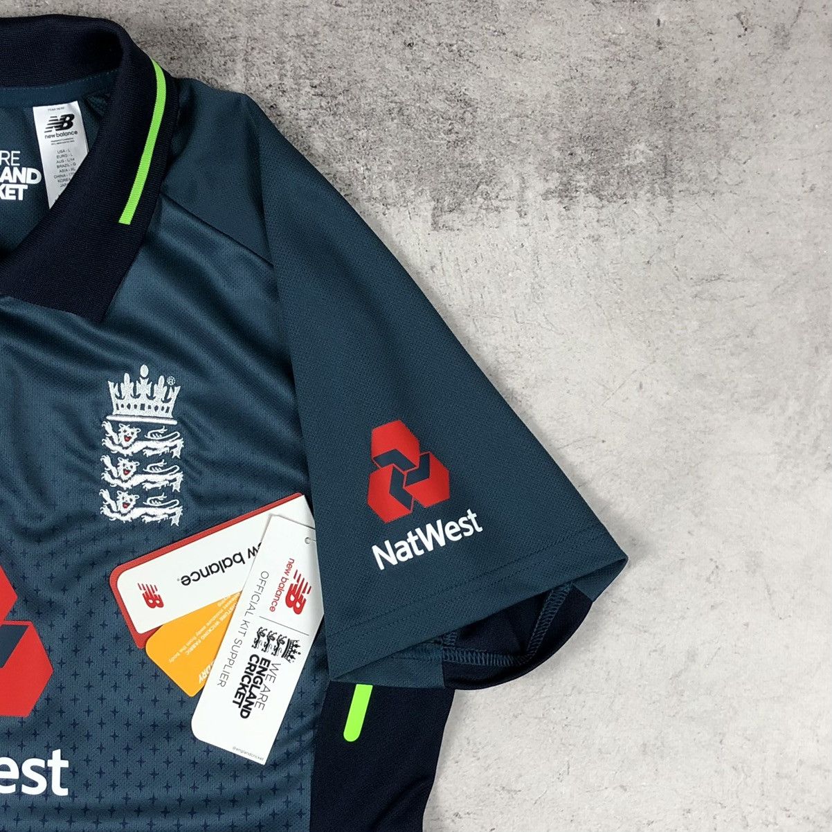 New Balance England Cricket ODI 2018-2019 New Balance WM Polo Jersey Size L / US 10 / IT 46 - 9 Thumbnail