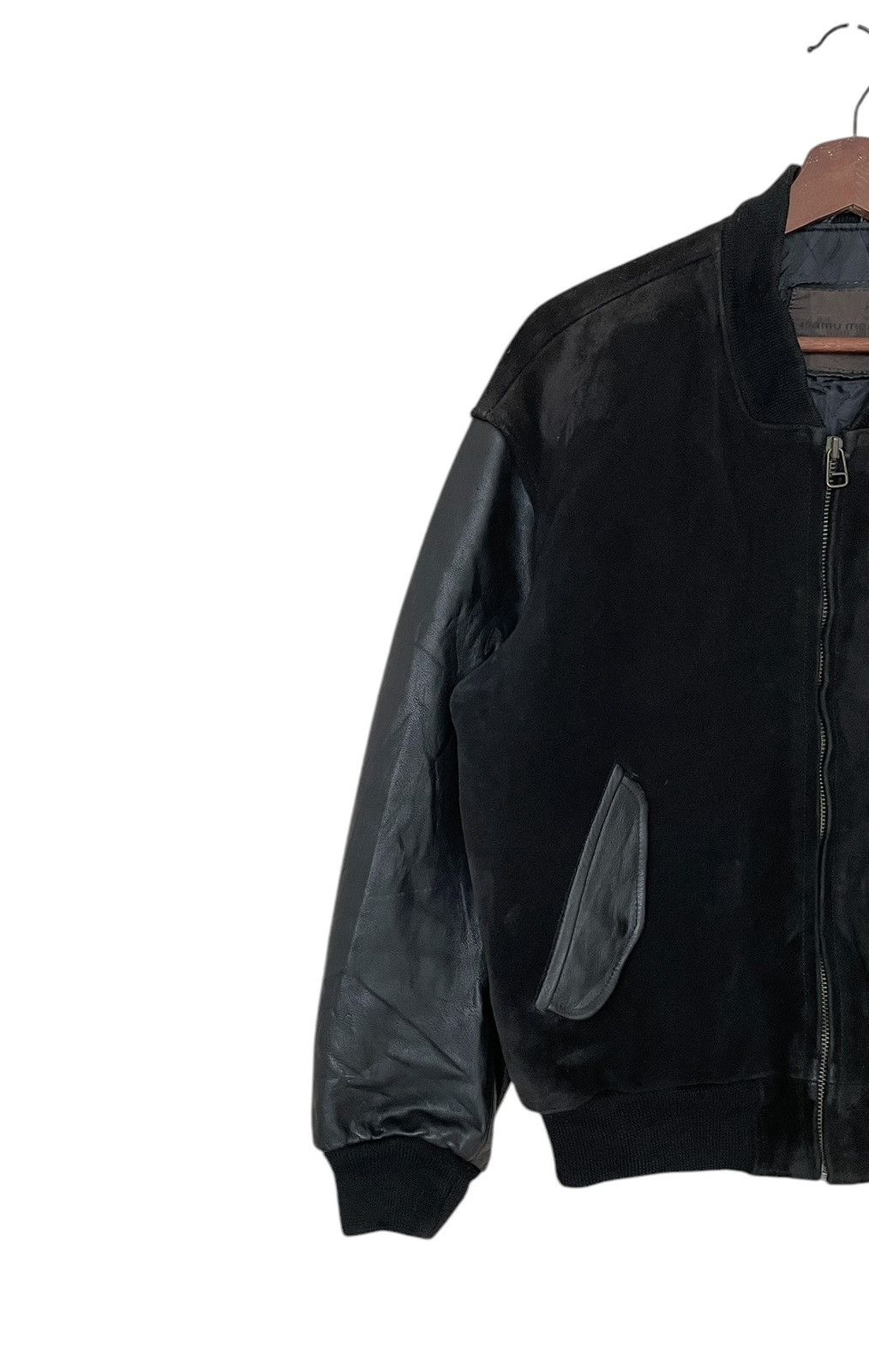 Japanese Brand × Vintage Vintage Brand Isamu Men Leather Varsity Jacket 1990s Size US M / EU 48-50 / 2 - 5 Thumbnail