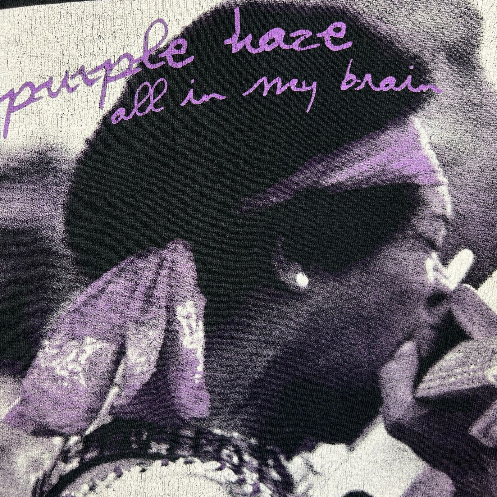Band Tees × Jimi Hendrix × Vintage 2013 Jimi Hendrix T Shirt Purple Haze In My Brain Band Tee Size US XL / EU 56 / 4 - 3 Thumbnail