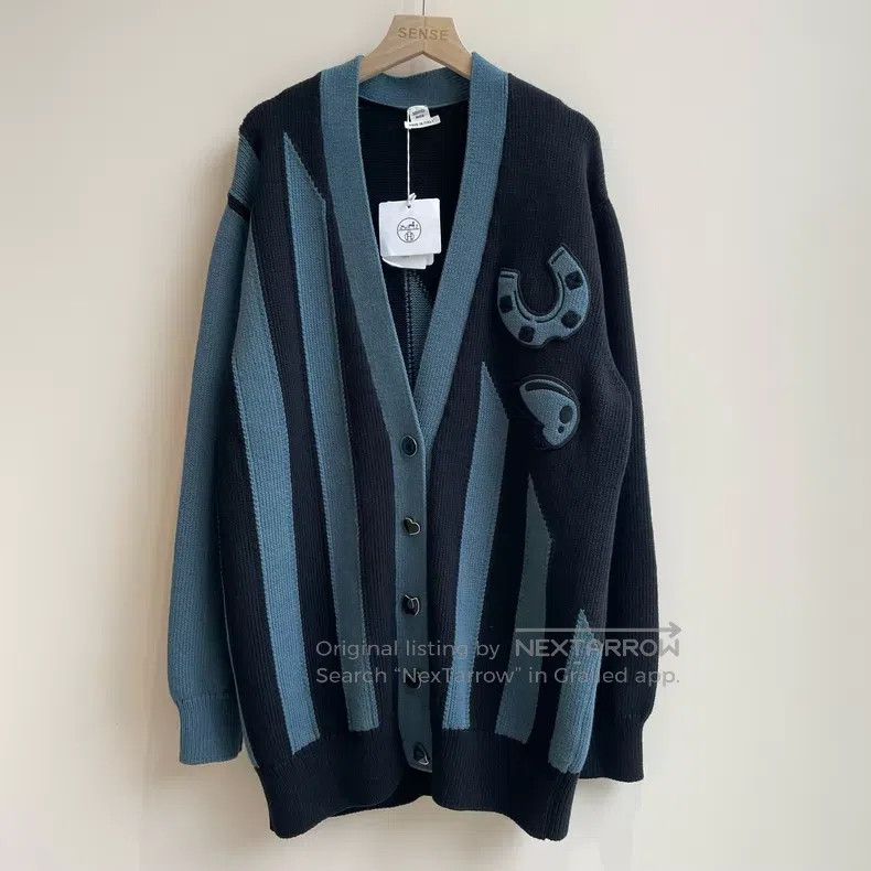 Hermes Hermes 25 Fall/Winter Buttoned Long Sleeve Open Cardigan Size XS / US 0-2 / IT 36-38 - 1 Thumbnail