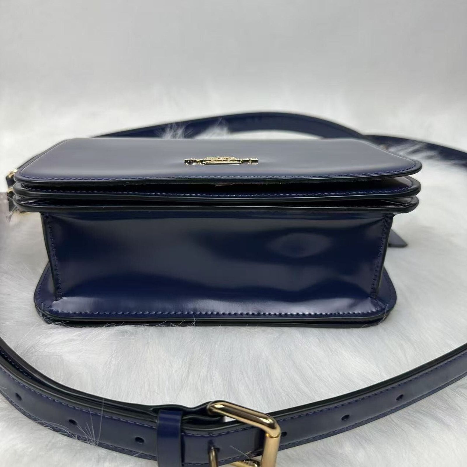 Coach Coach Quinn Shoulder Crossbody Bag In Leather/True Navy NWT Size ONE SIZE - 9 Thumbnail