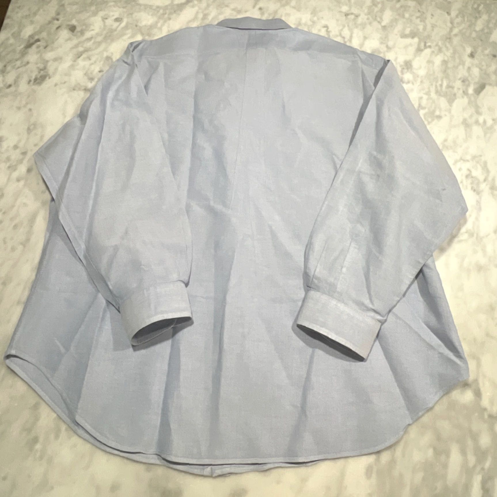 Ralph Lauren VINTAGE Ralph Lauren Button-Down Dress Shirt Men 18 34/35 Blue Cotton Pony Logo Classic Preppy Mens Size 48R - 6 Thumbnail