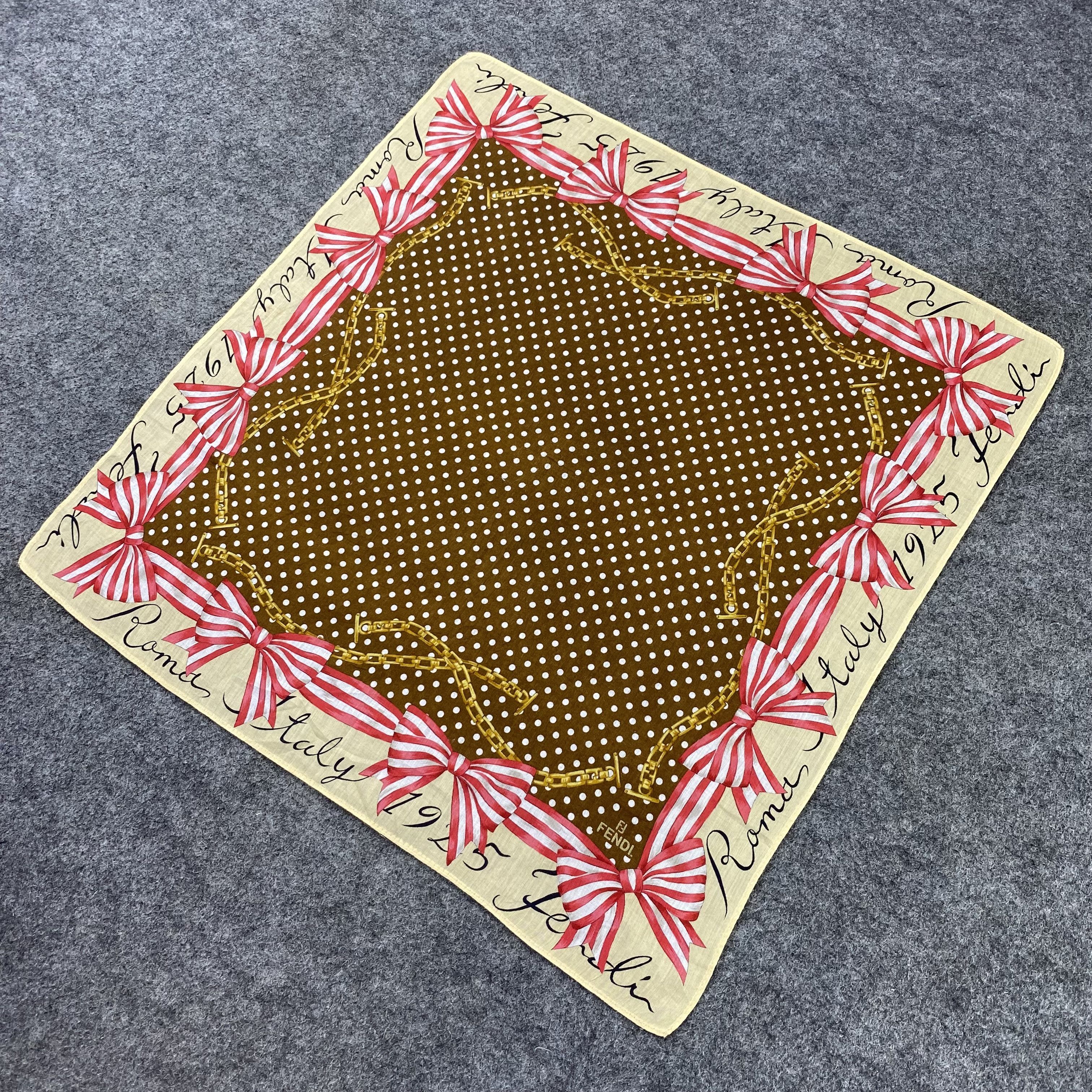 Fendi Fendi Handkerchief / Bandana / Neckerchief-B1151 Size ONE SIZE - 4 Thumbnail