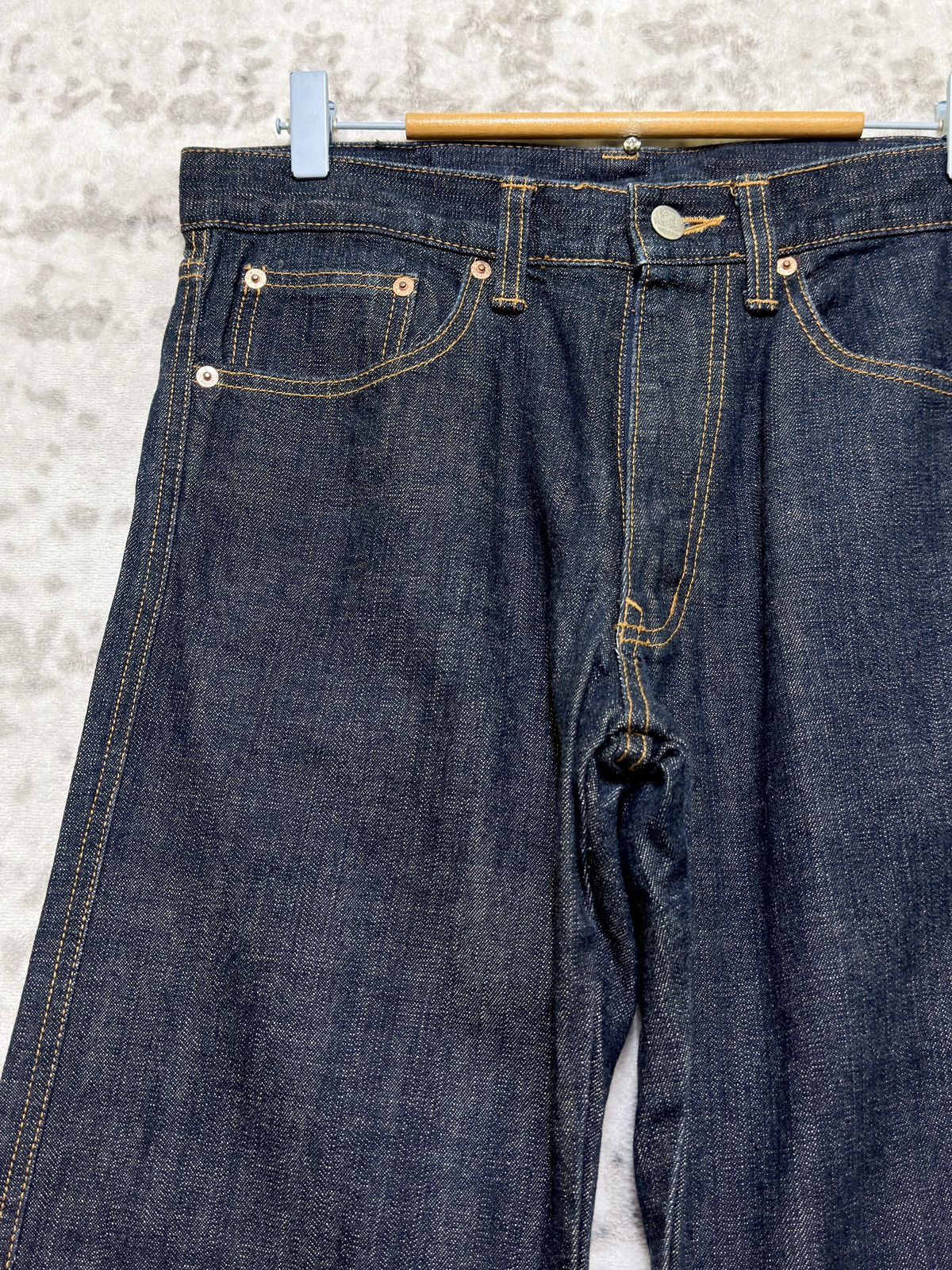 Karakuri Tamashii Juvenile Delinquent Wagara Kimono Panel Straight Denim Jeans Size US 30 / EU 46 - 4 Thumbnail