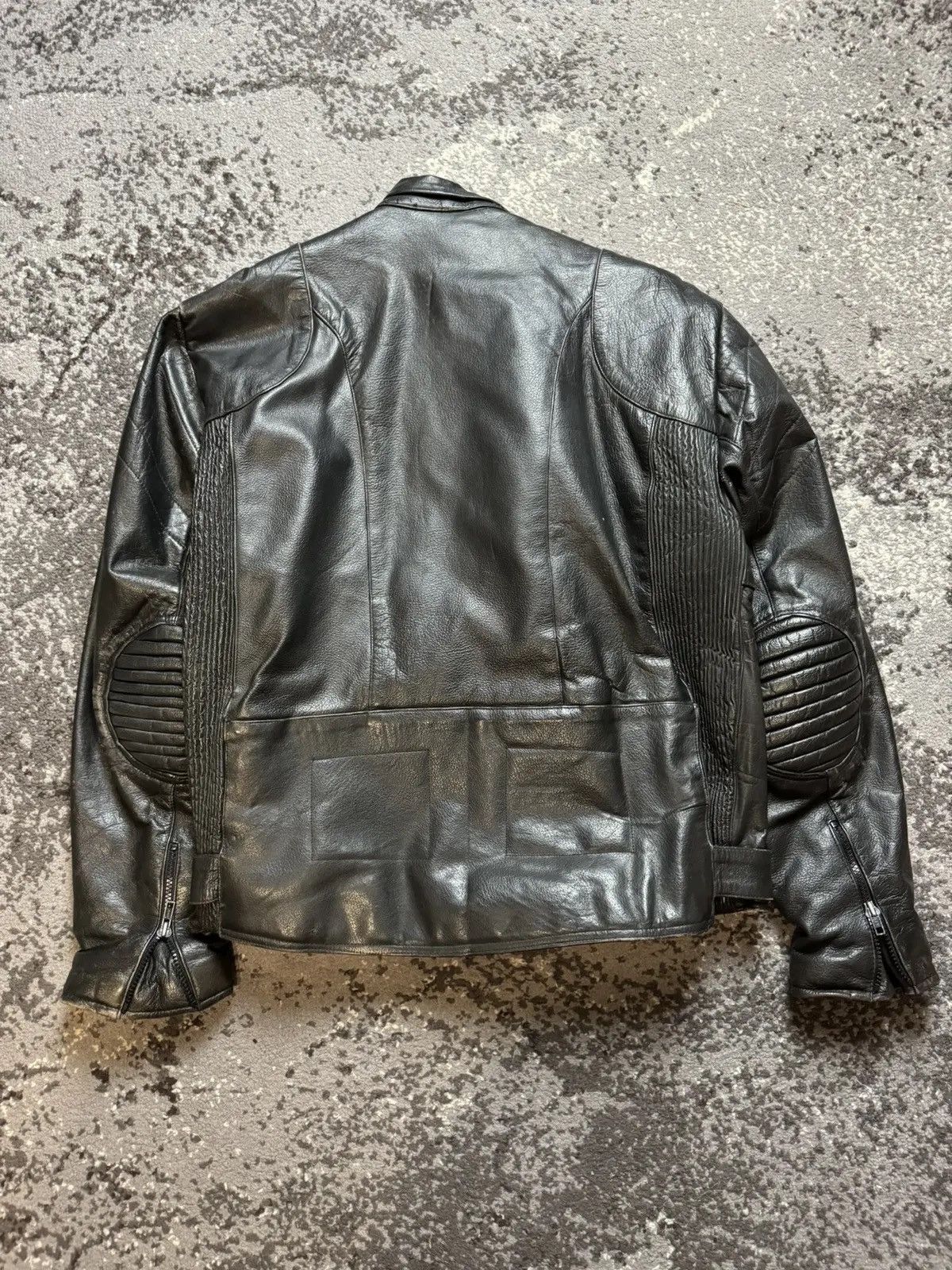 Japanese Brand × Vintage Vintage Y2K Leather Motorcycle Opium Owens Style LGB Bomber Size US S / EU 44-46 / 1 - 16 Thumbnail