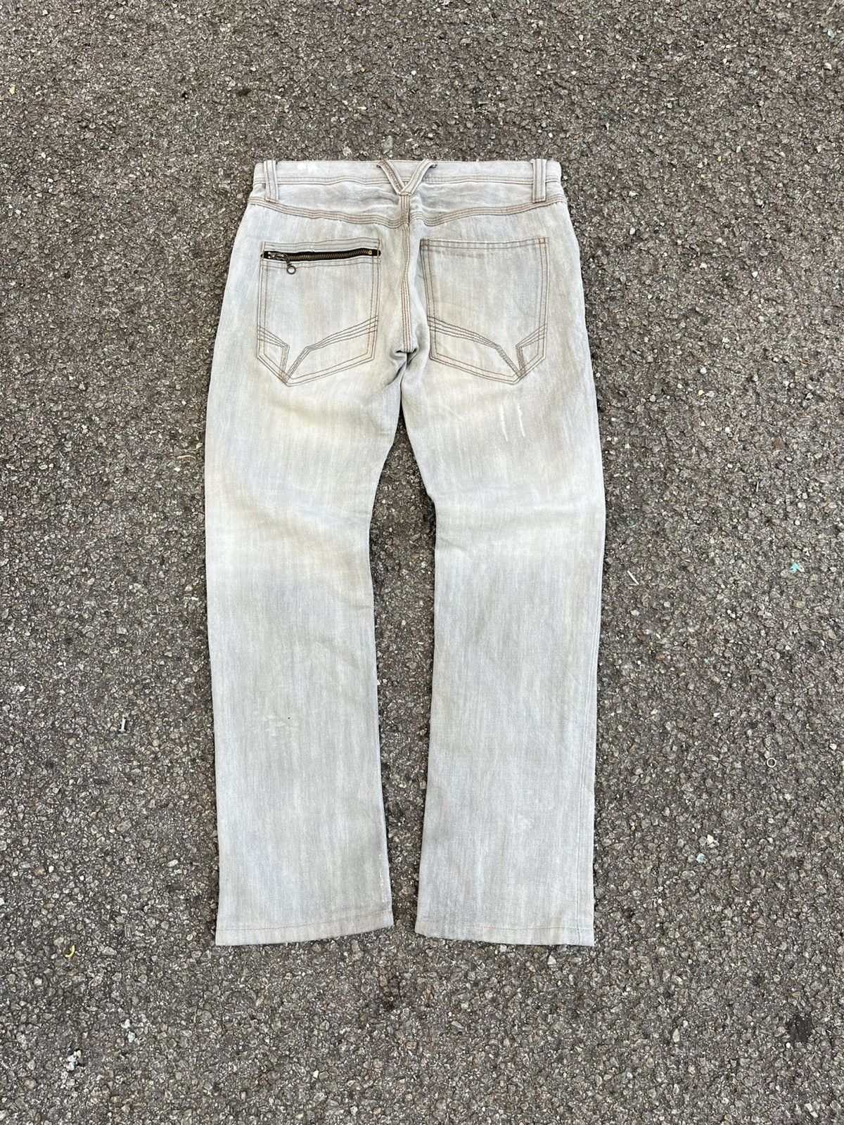 Nicole Club Distressed Zipper Denim Hideaways Nicole Club For Men Jeans Size US 29 - 10 Thumbnail