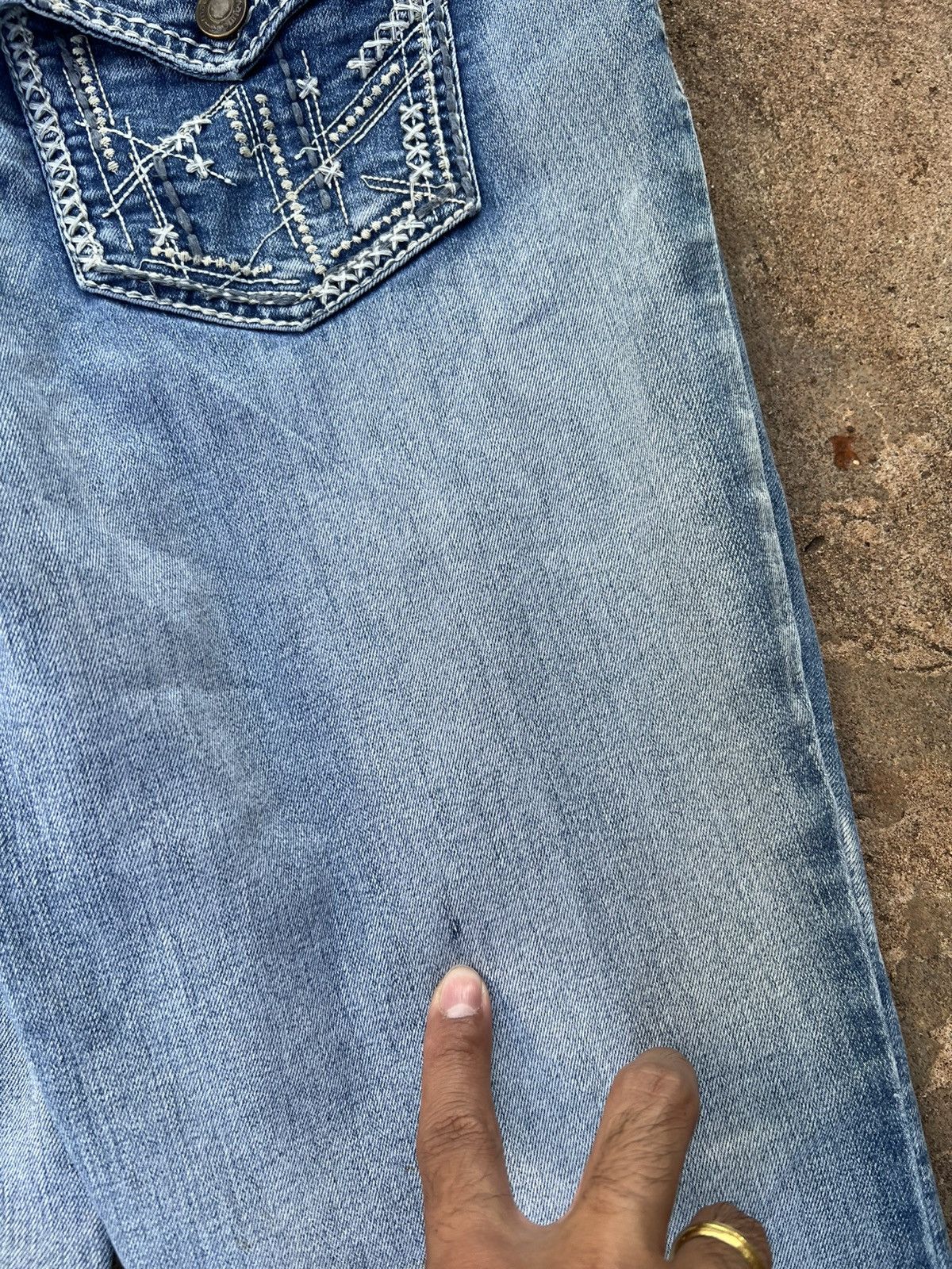 Japanese Brand Flared Maurices Y2K Jeans Size US 34 / EU 50 - 6 Thumbnail
