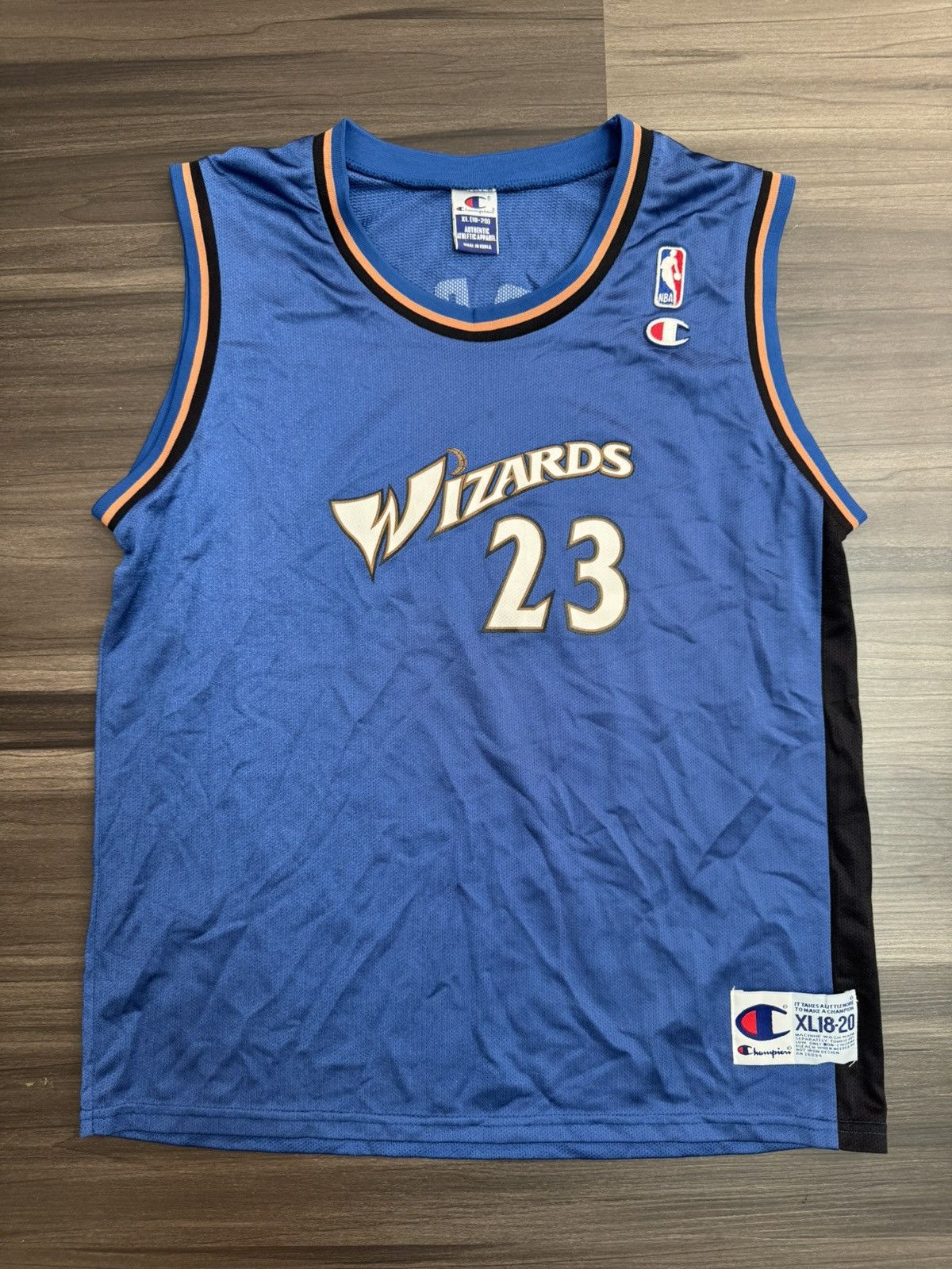 Champion × Vintage YOUTH XL Champion Michael Jordan Washington Wizards Jersey Size US XL / EU 56 / 4 - 1 Thumbnail