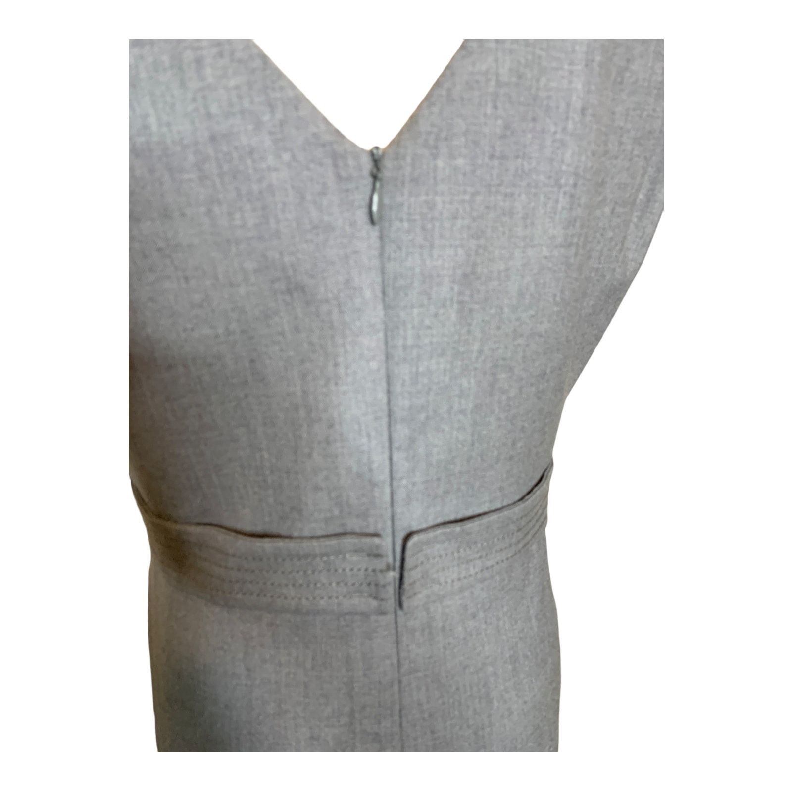 Piazza Sempione Piazza Sempione gray wool sheath dress size 46 - US 14 Size XL / US 12-14 / IT 48-50 - 6 Thumbnail
