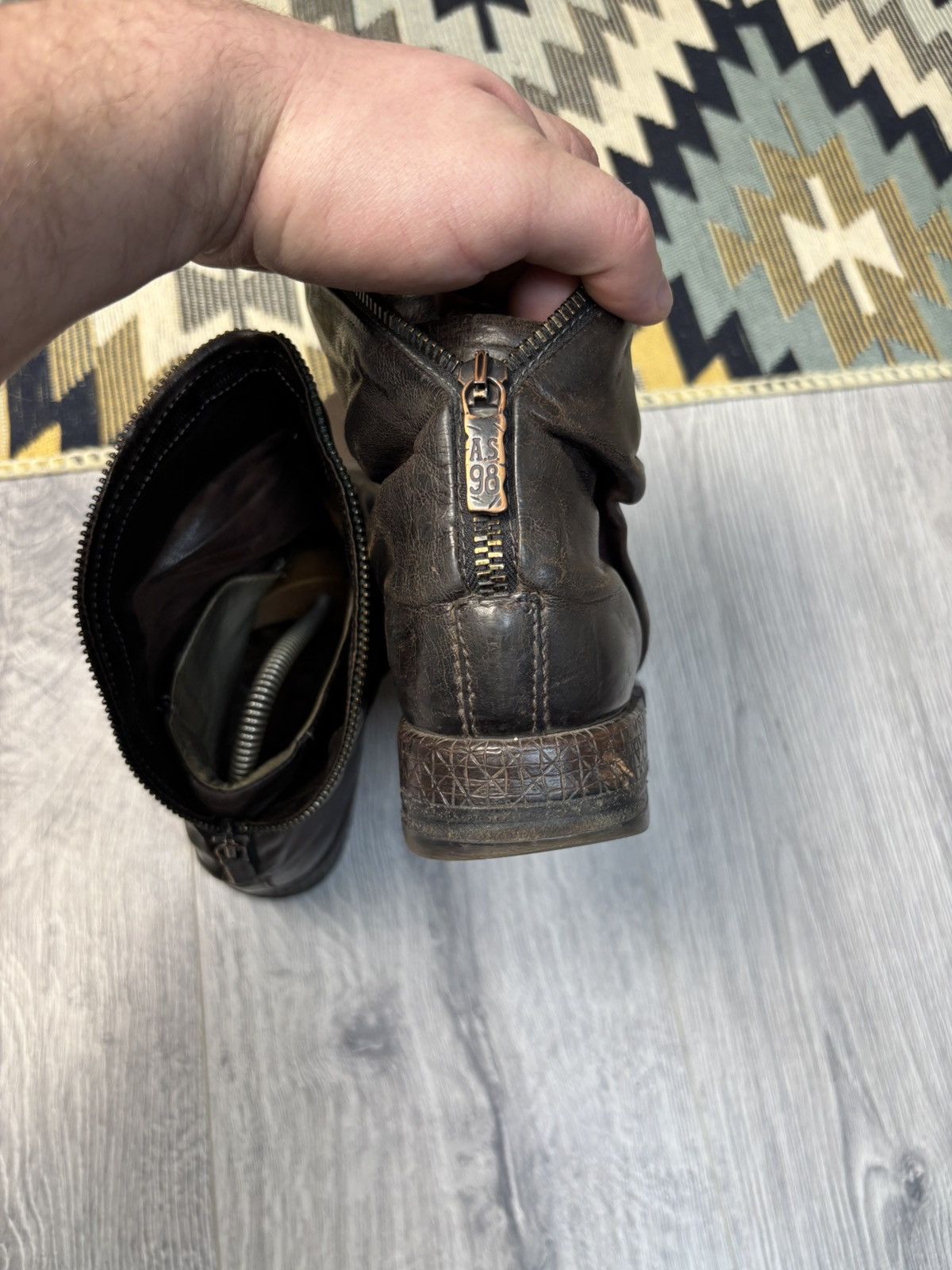 A.S.98 A.S98 leather zipper biker boots Y2K Size US 5.5 / IT 35.5 - 9 Thumbnail