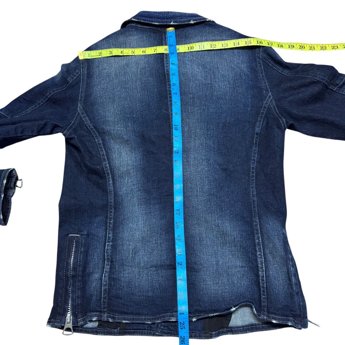 semanticdesign Semantic Design Denim Biker Jacket Distressed Size US M / EU 48-50 / 2 - 15 Thumbnail