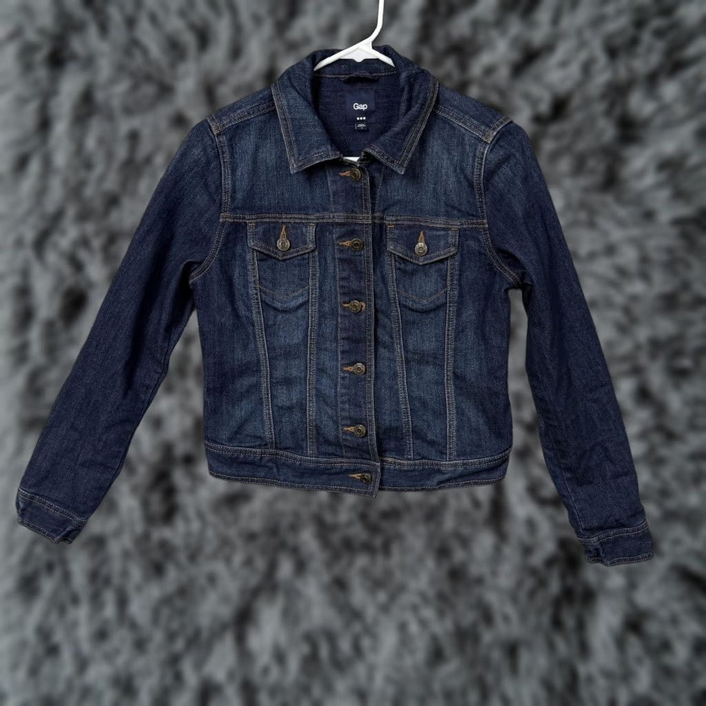 Gap Gap Jacket Womens Small Blue Denim Stretch Trucker Boho Indie Sleaze Y2K Size S / US 4 / IT 40 - 1 Thumbnail