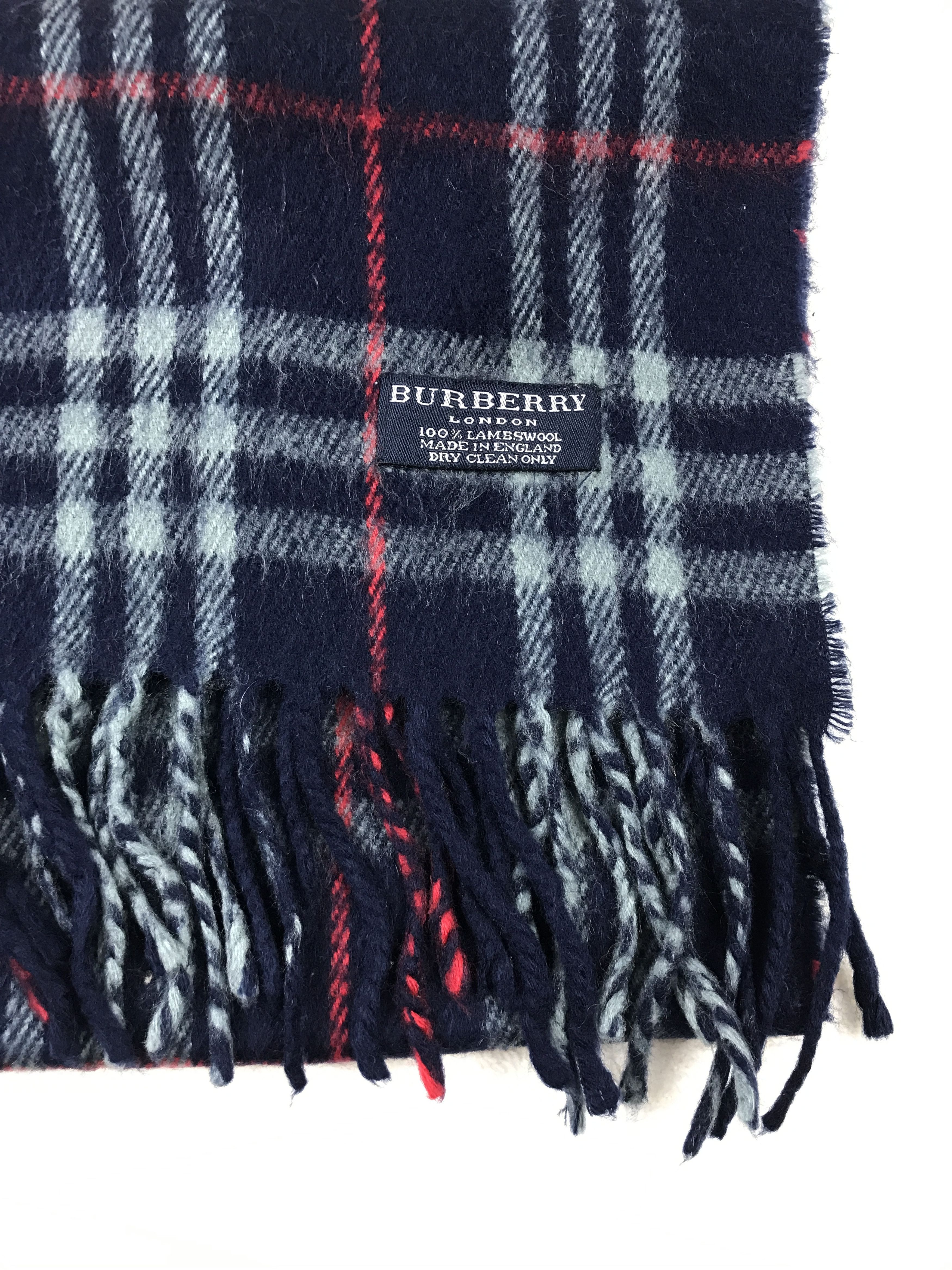 Burberry × Vintage Vintage Burberry Scarf Muffler Wool Cashmere Novacheck Size ONE SIZE - 3 Thumbnail