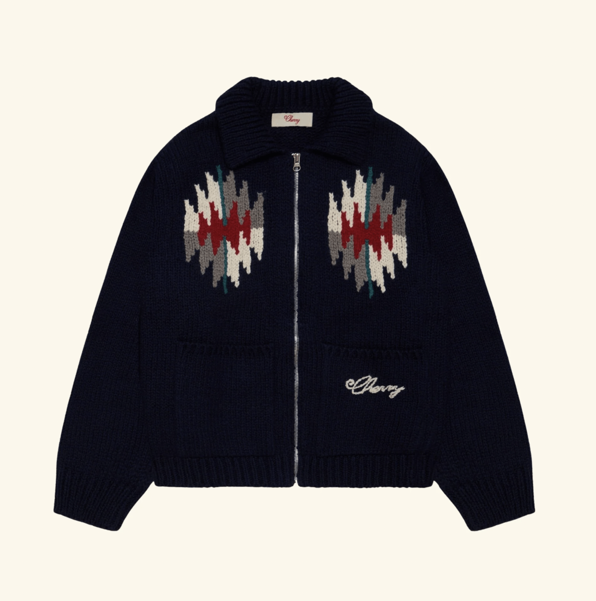 Cherry LA Navajo Knit Zip Jacket Size US S / EU 44-46 / 1 - 1 Thumbnail