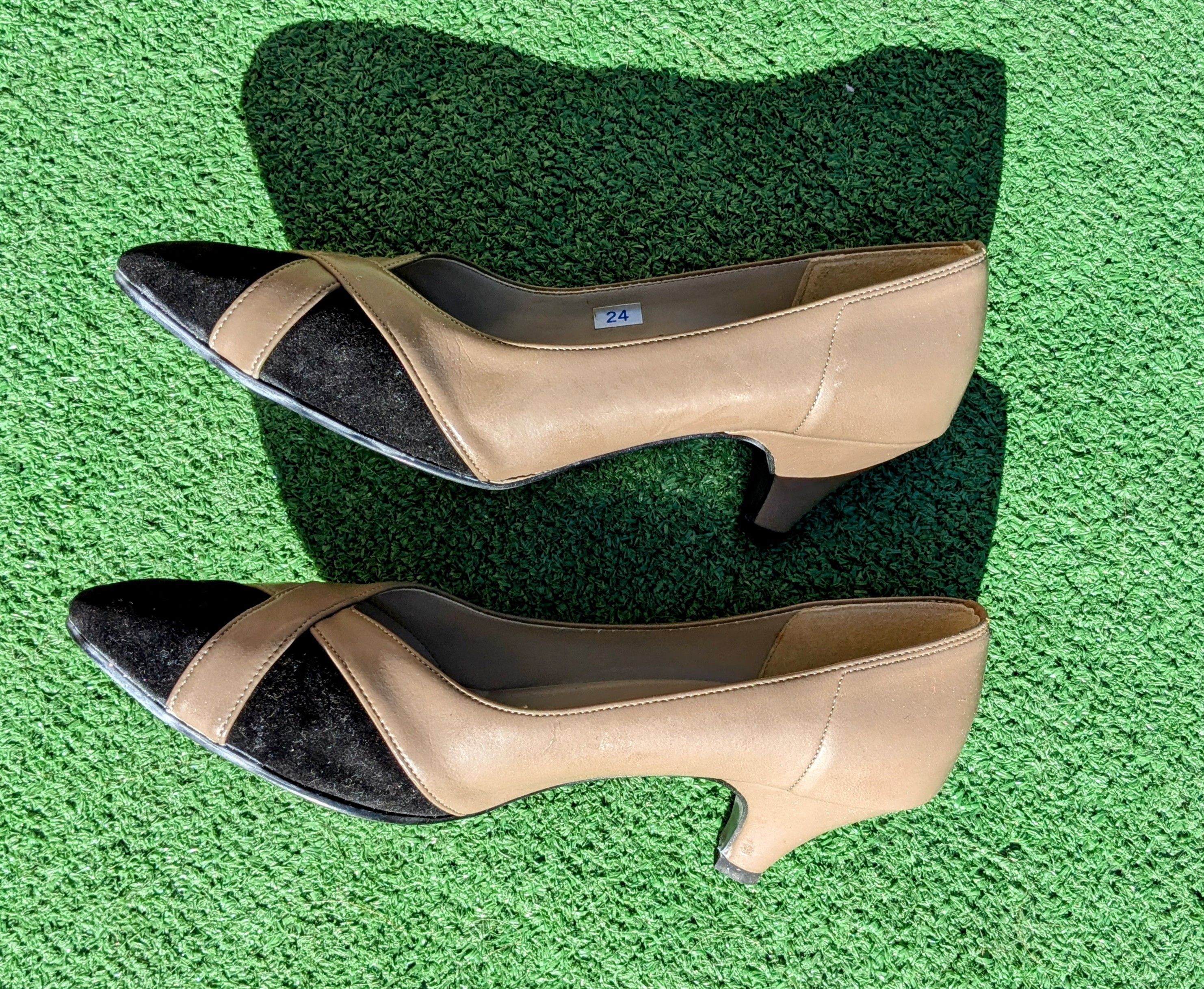 Vintage Vintage Marronier Made in Japan High Heel Shoes Sz 24/7US EE Size US 7 / IT 37 - 8 Thumbnail