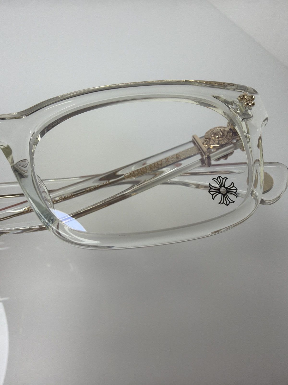 Chrome Hearts Chrome Hearts Gittin Any? - A Crystal 18KGP New 52-19-145 Size ONE SIZE - 3 Thumbnail