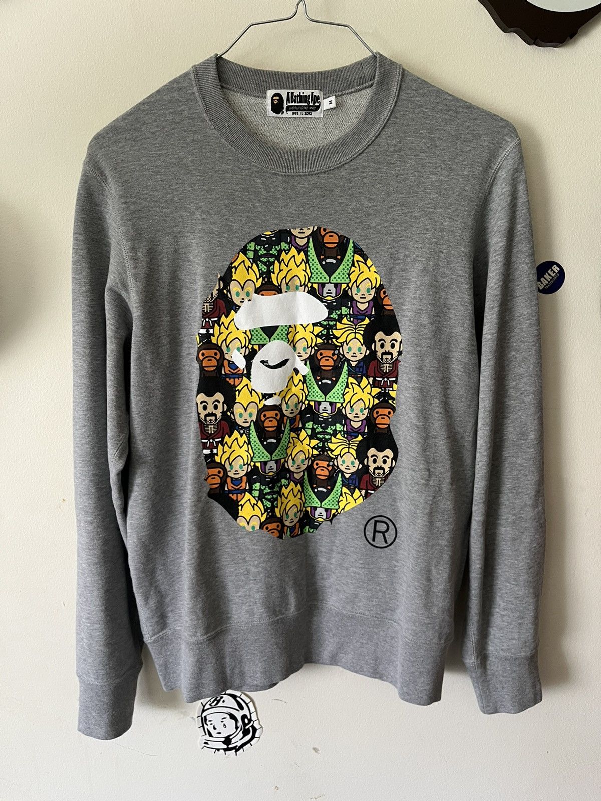 Bape Bape A Bathing Ape Dragon Ball Z Crewneck Sweatshirt Medium Size US M / EU 48-50 / 2 - 1 Thumbnail