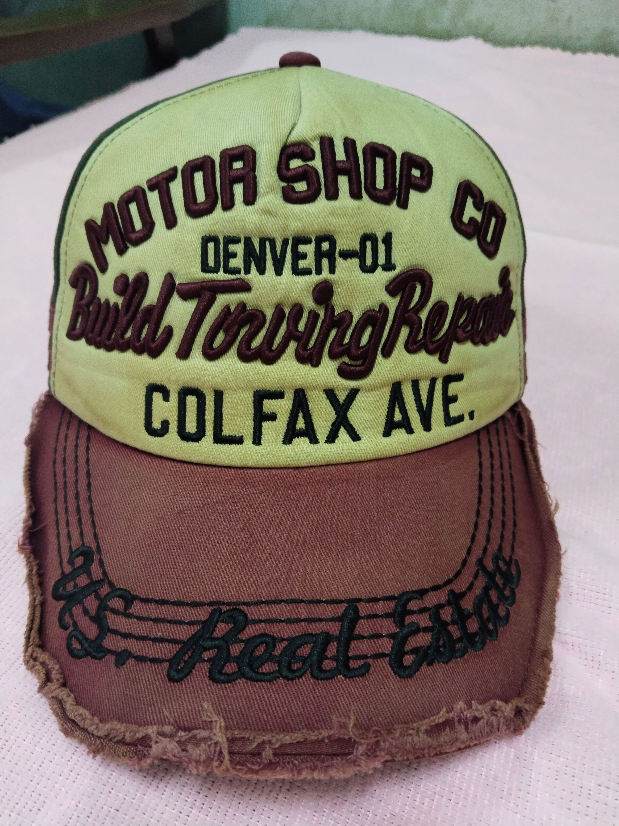 Japanese Brand VINTAGE DISTRESSED FADED MOTOR CO BUILD TOWING REPAIR HAT Size ONE SIZE - 2 Thumbnail