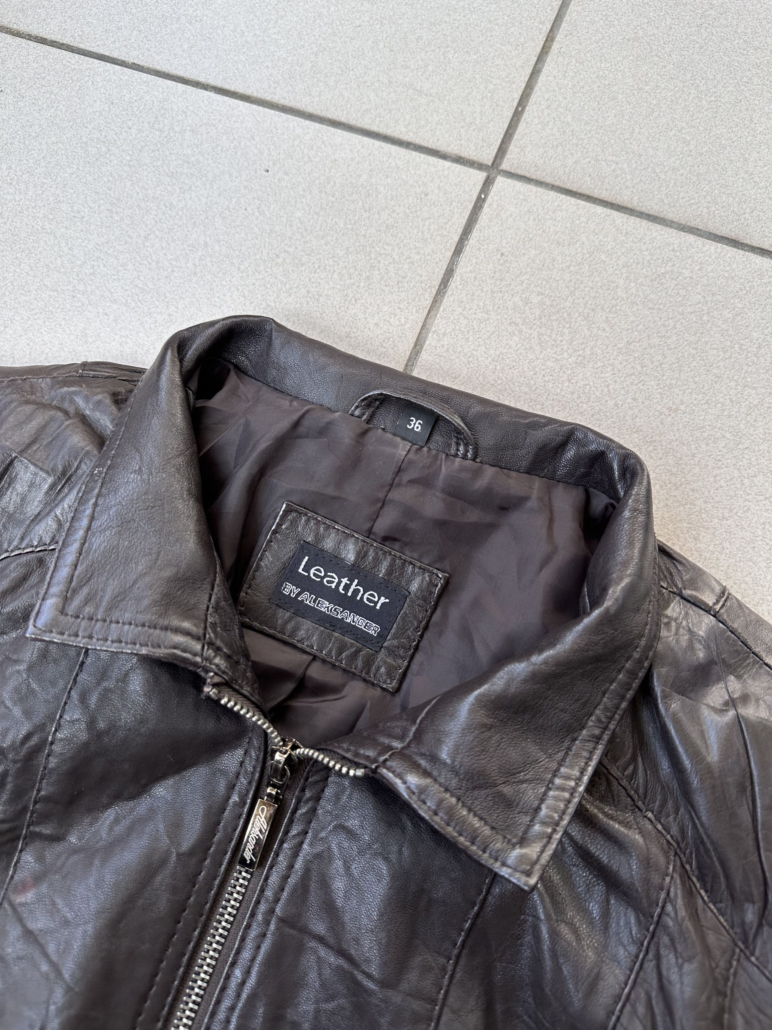 Leather Vintage women leather lamb jacket old money Size L / US 10 / IT 46 - 4 Thumbnail