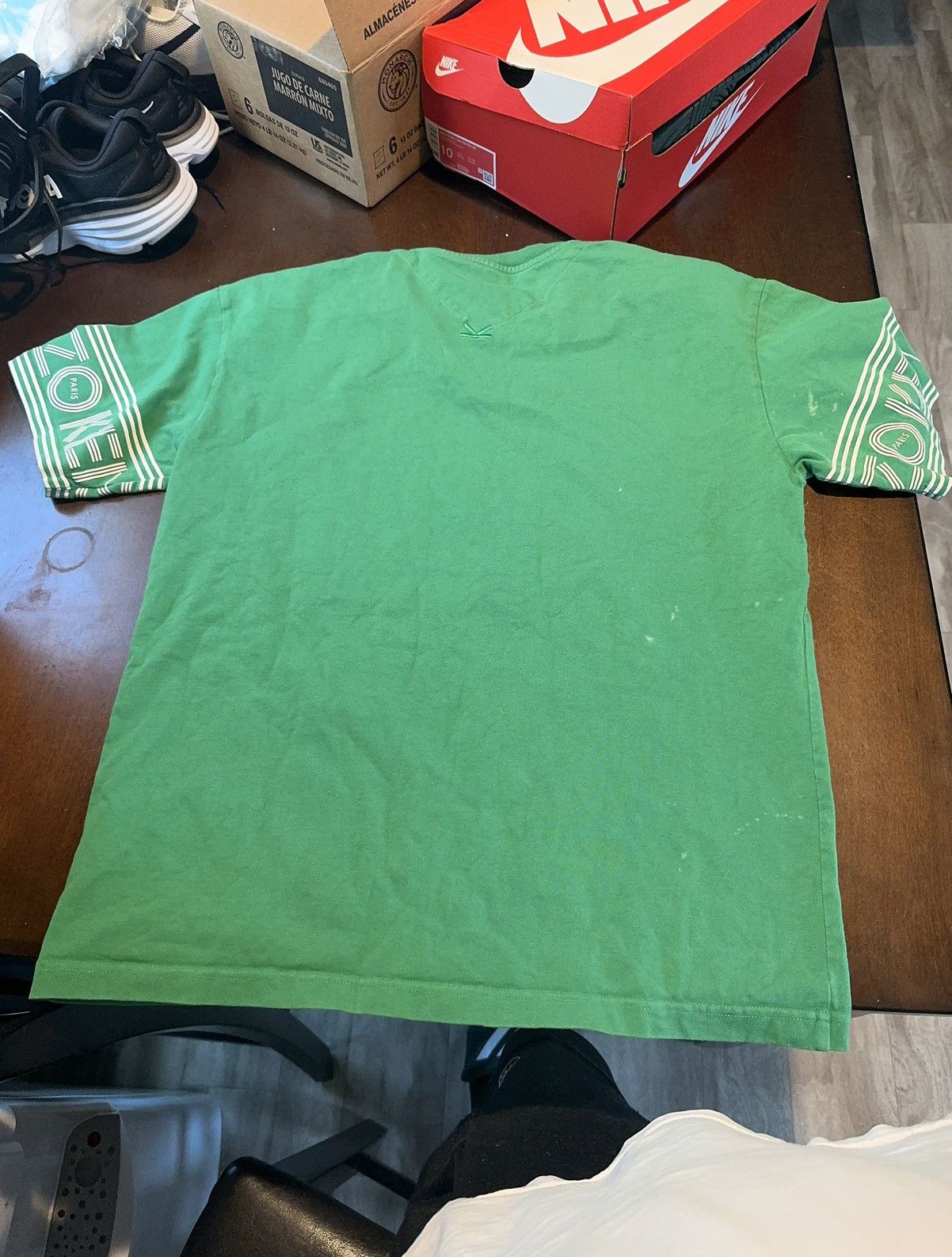 Kenzo Kenzo designer green t- shirt Size US L / EU 52-54 / 3 - 2 Thumbnail