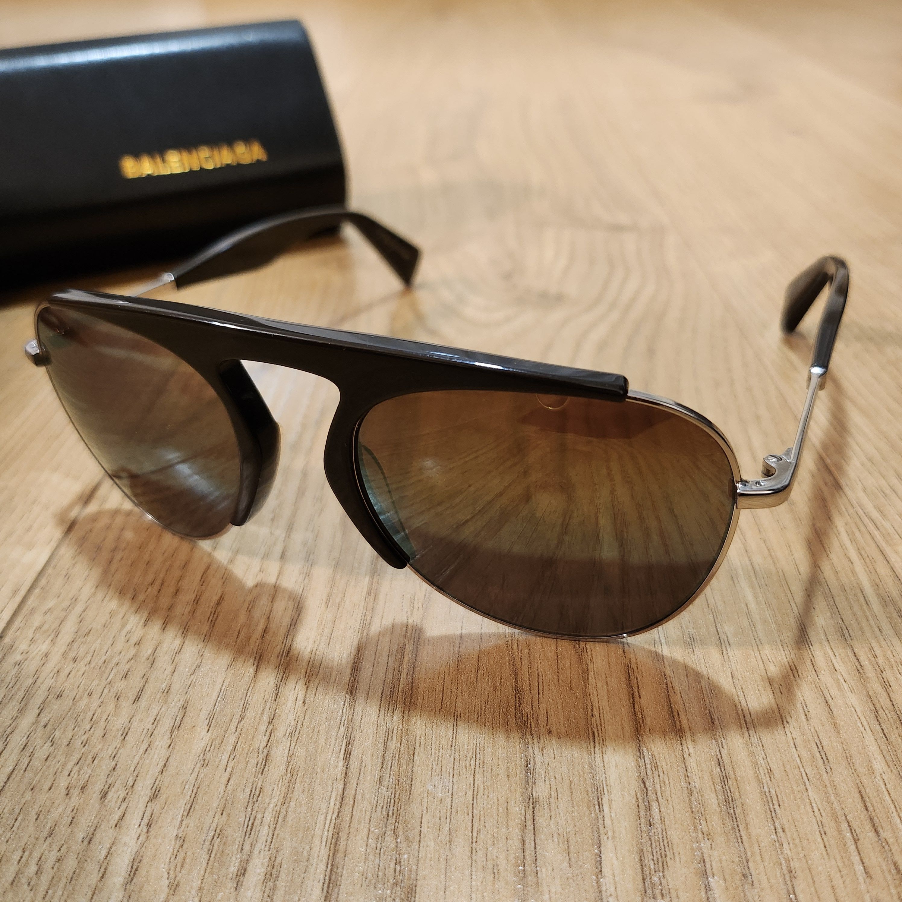 Balenciaga × Yohji Yamamoto Yohji Yamamoto Sunglasses YY 7001 Size ONE SIZE - 1 Thumbnail